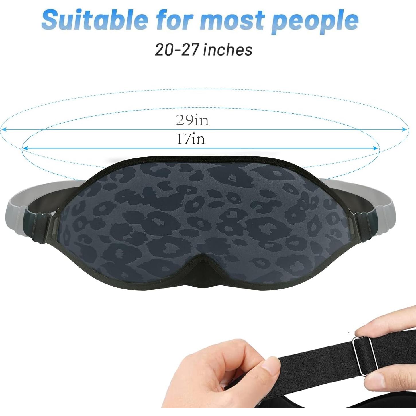 Máscara para Dormir FOX-TECH 100% Opaca Leopardo