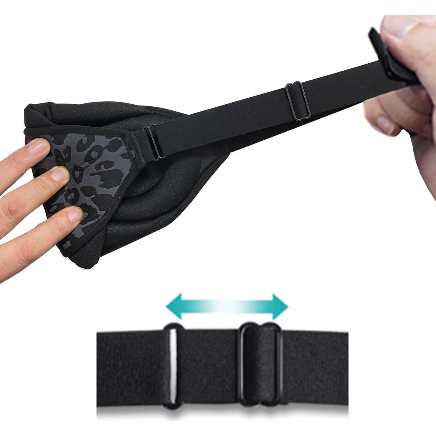 Máscara para Dormir FOX-TECH 100% Opaca Leopardo