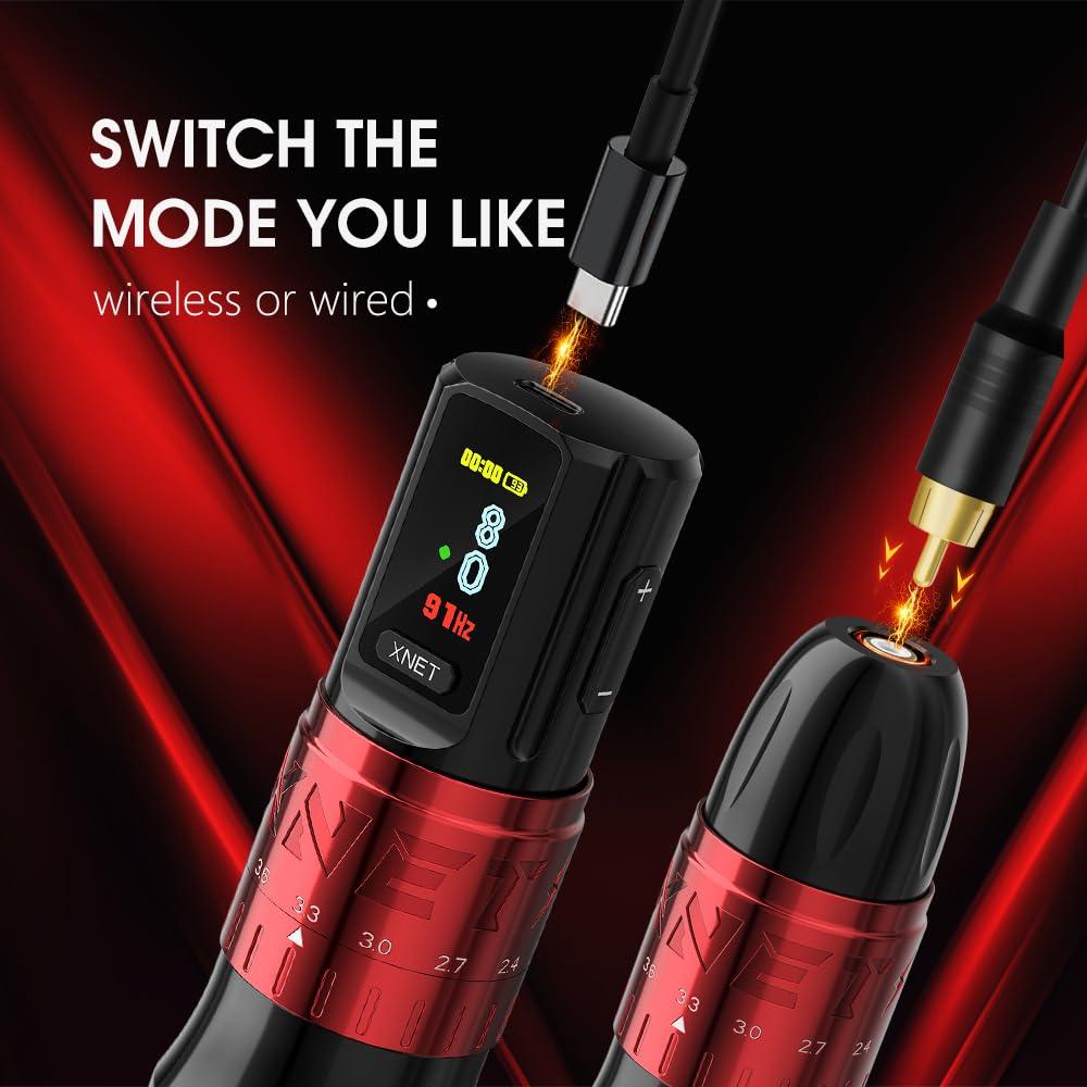 Máquina de Tatuaje Inalámbrica Xnet Bestia 2400mAh Ajustable