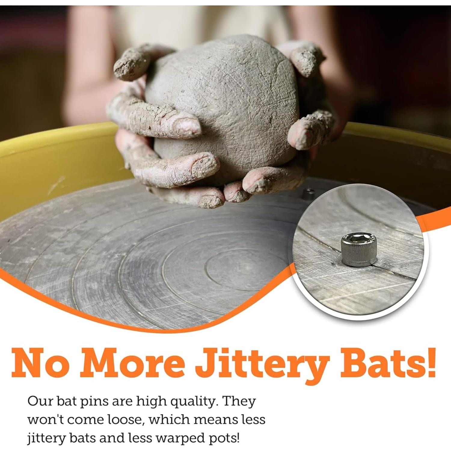 Pasadores de Bat Chester's Clay - Acero Inoxidable - Juego de 2