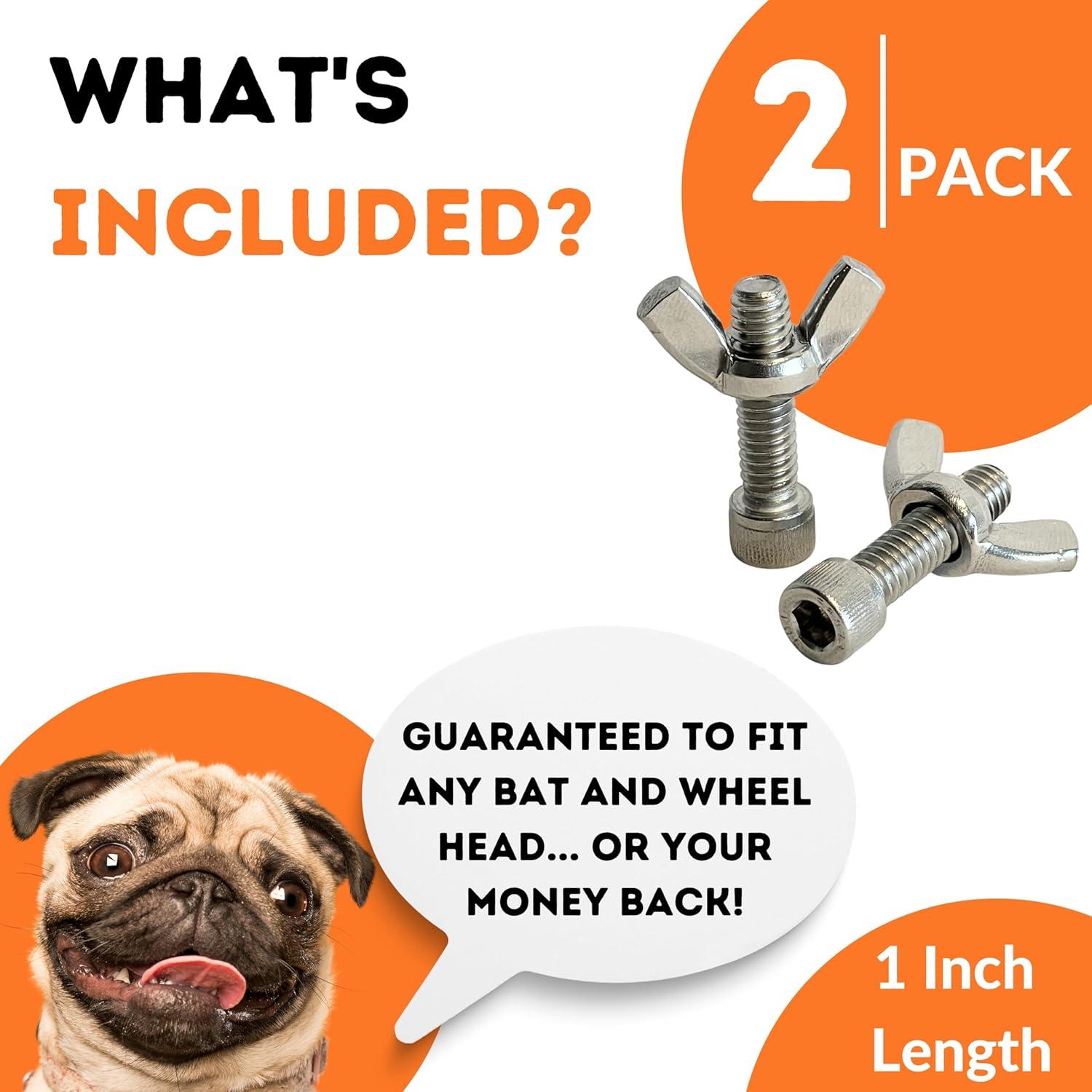 Pasadores de Bat Chester's Clay - Acero Inoxidable - Juego de 2