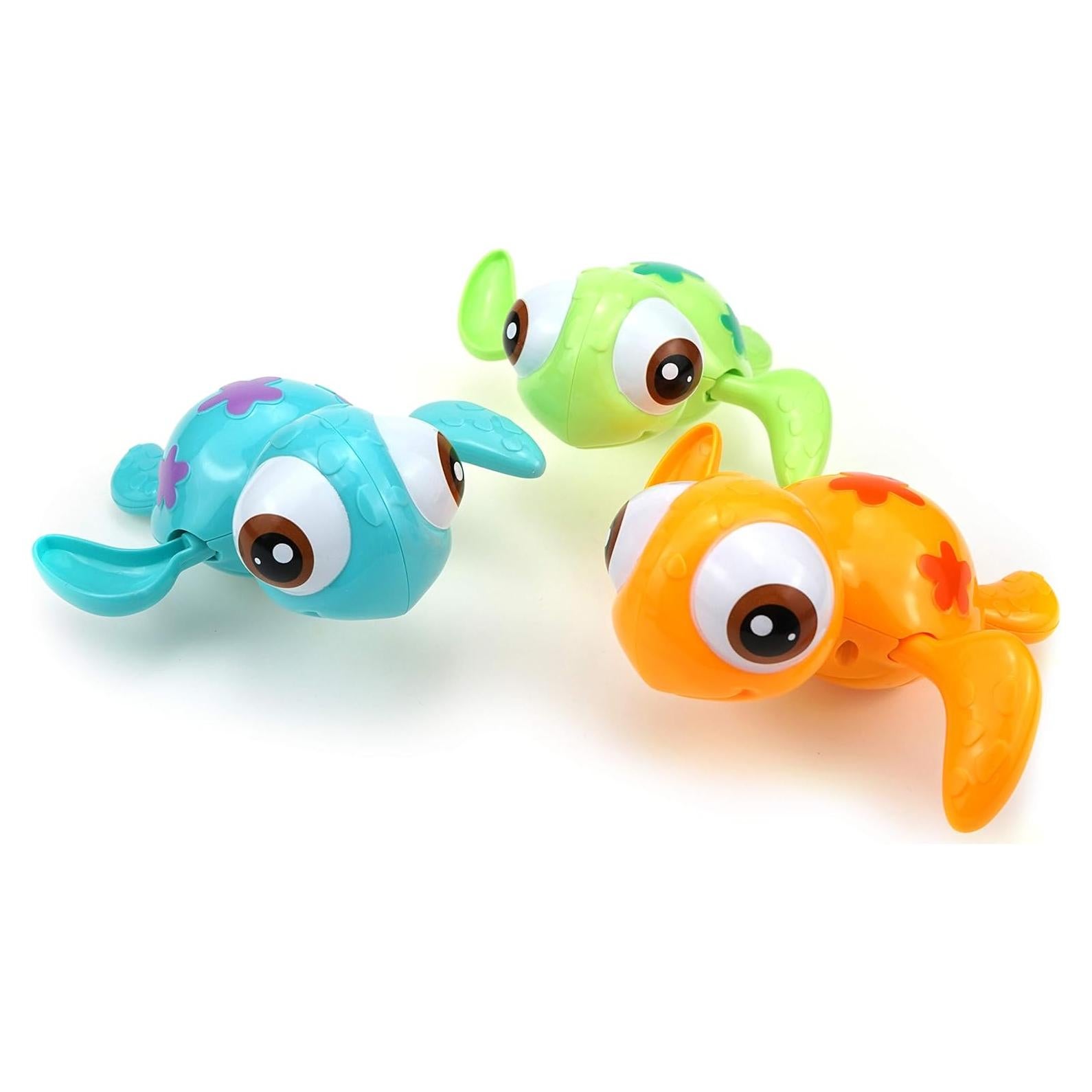 Juguete de Baño a Resorte Tortugas Marinas LITTLE BESSN 3pcs