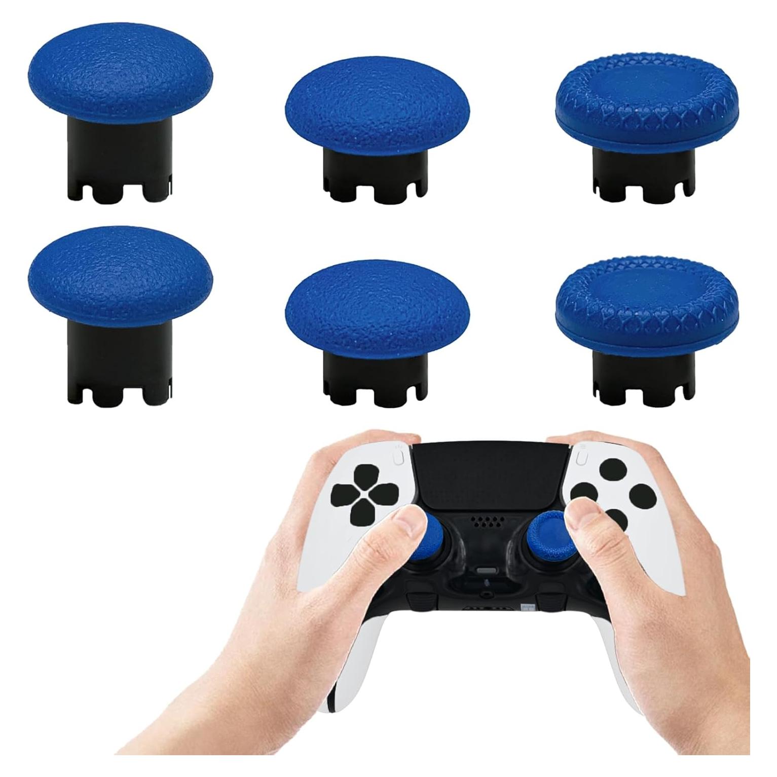 6 Tapas de Joystick Intercambiables CaoXiong PS5 Edge Azul