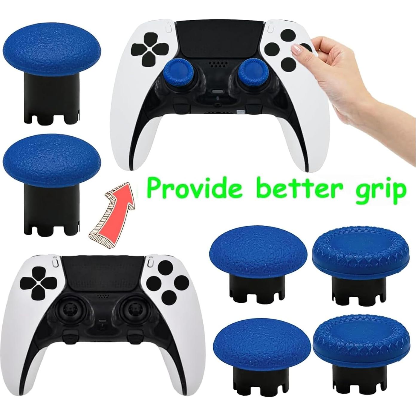 6 Tapas de Joystick Intercambiables CaoXiong PS5 Edge Azul