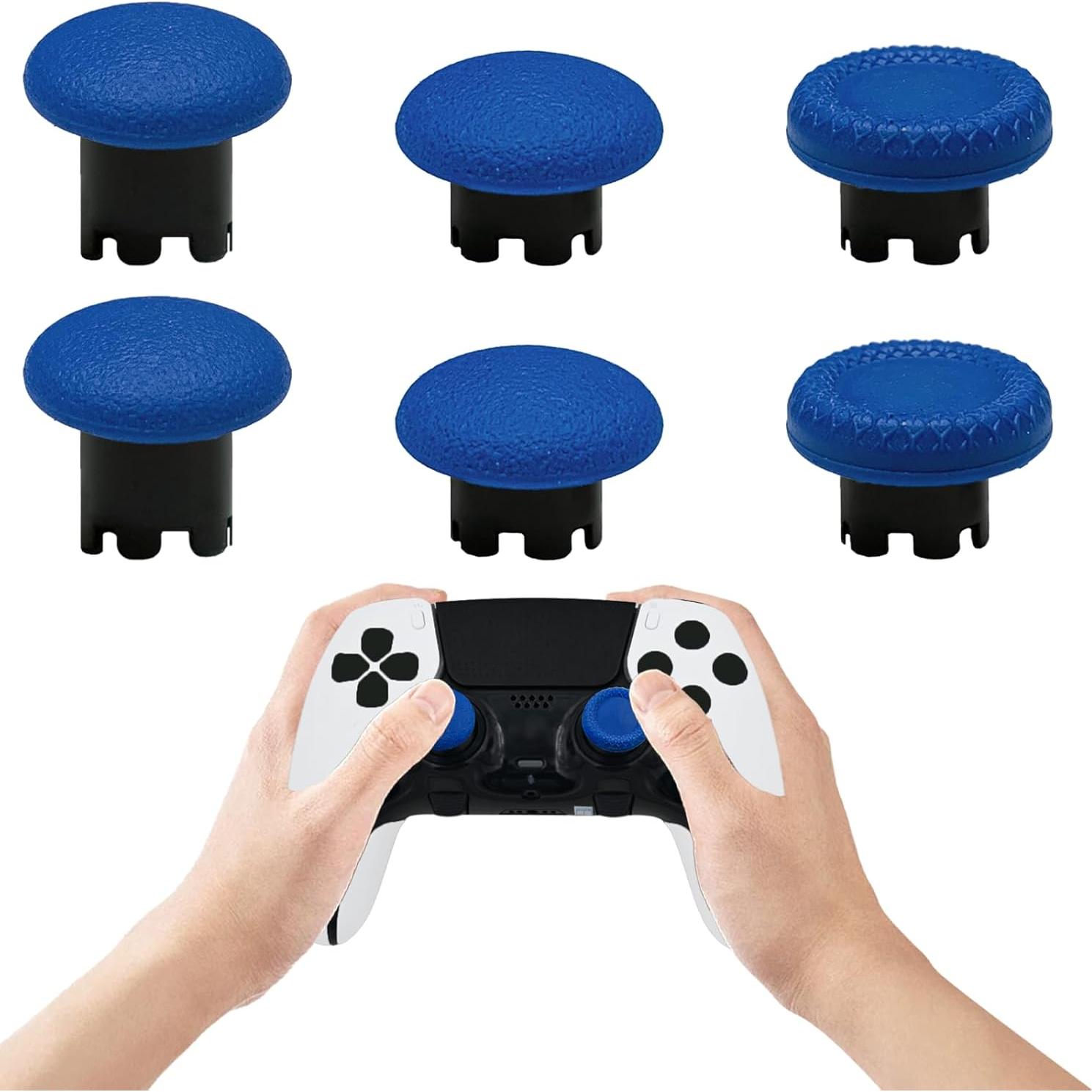 6 Tapas de Joystick Intercambiables CaoXiong PS5 Edge Azul