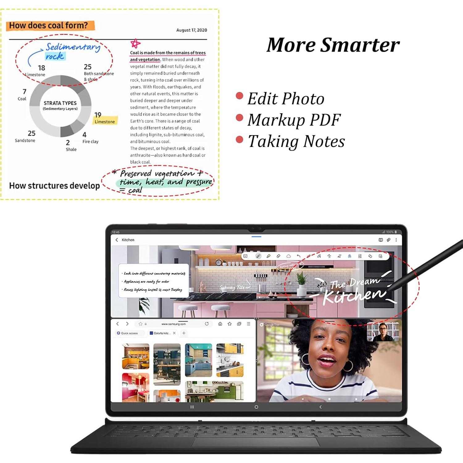 Paquete de 2 S Pen para Samsung Galaxy Tab S8 Sin Bluetooth