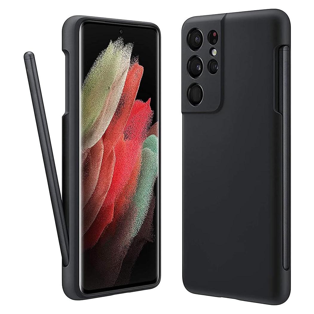 Funda Vitodo para Galaxy S21 Ultra con soporte S Pen - Negro
