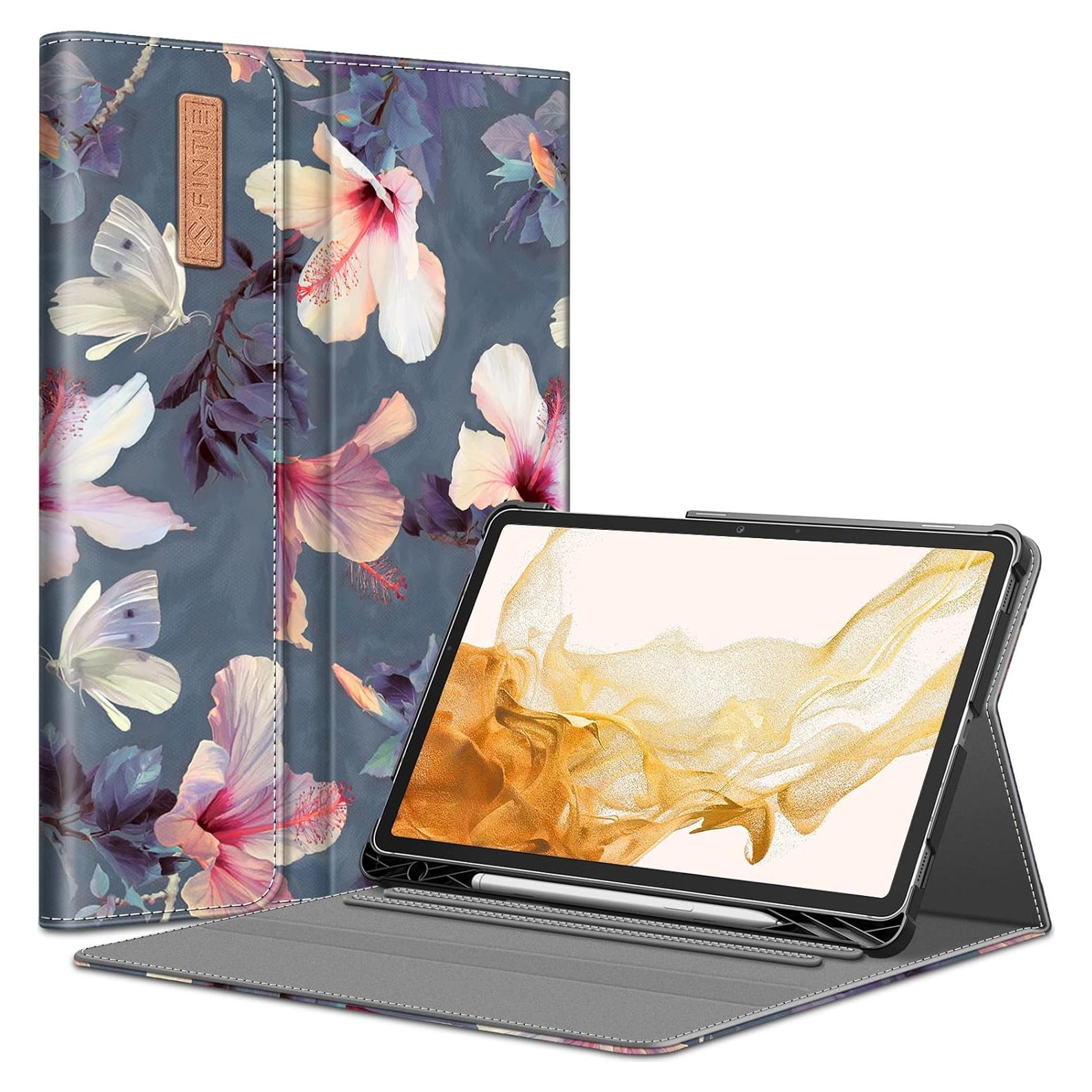 Funda Fintie para Samsung Galaxy Tab S8+ 12.4" Hibisco