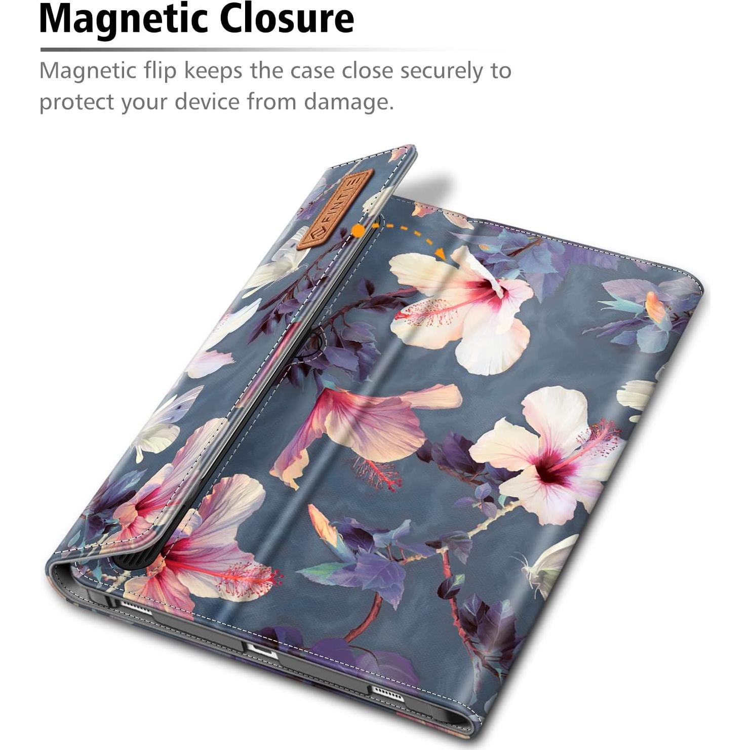 Funda Fintie para Samsung Galaxy Tab S8+ 12.4" Hibisco