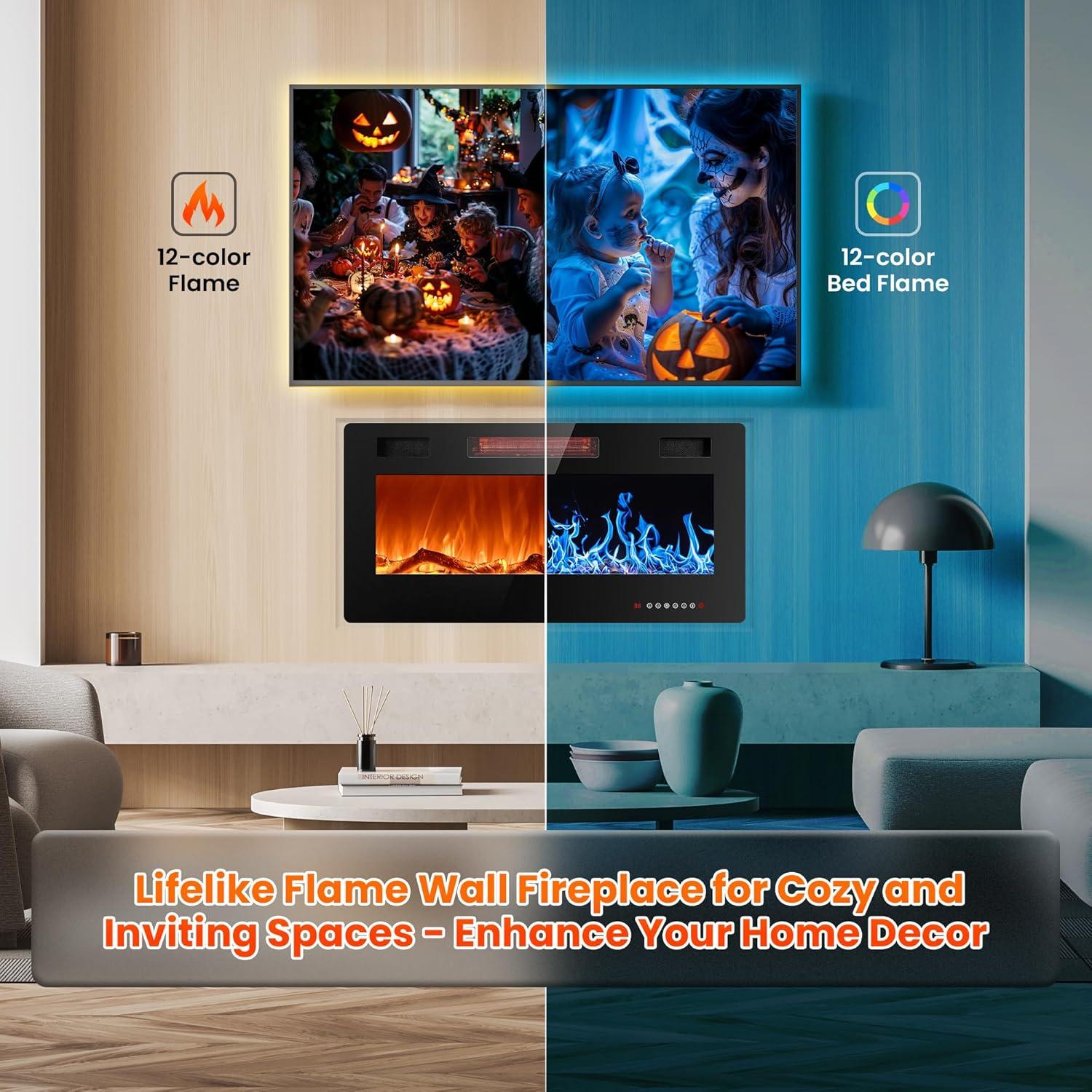 Chimenea Eléctrica Joy Pebble RFH-3601LC 91.4 cm 750/1500W