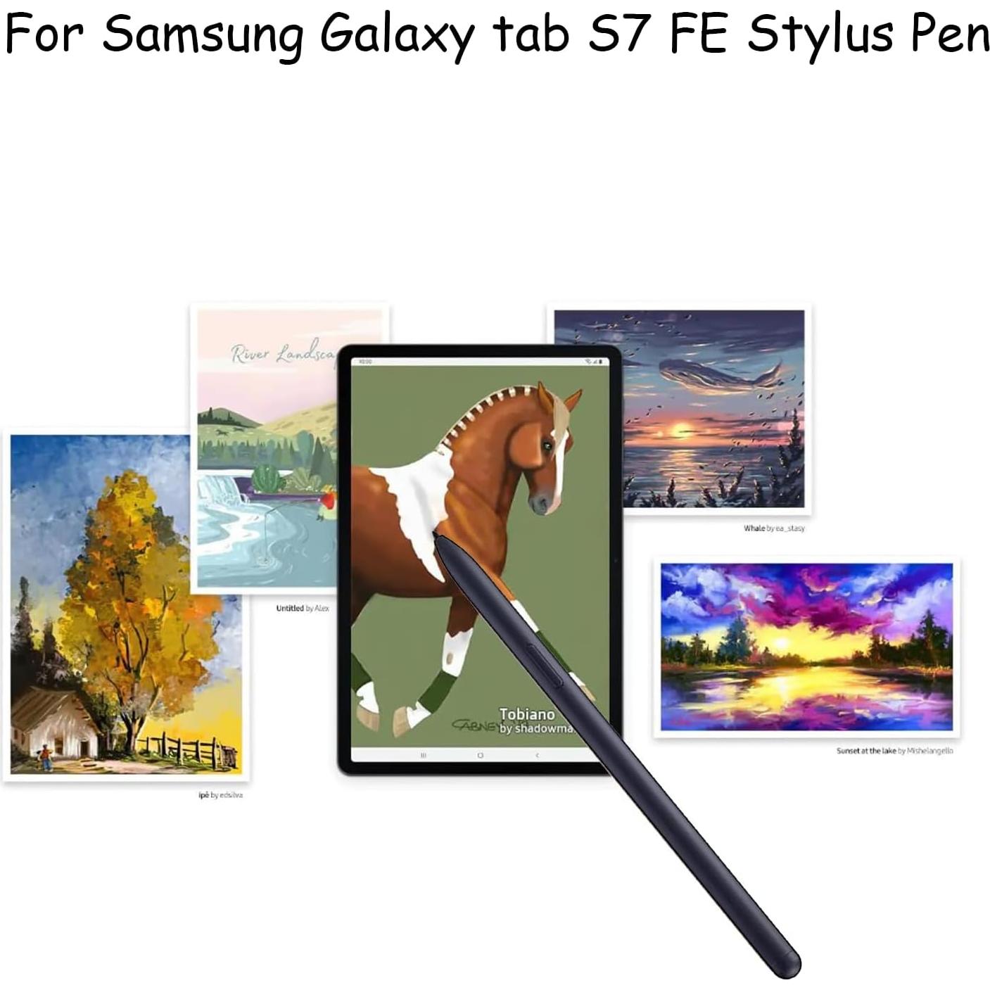 2 Stylus Pen Anglepingping para Galaxy Tab S7 FE Negro
