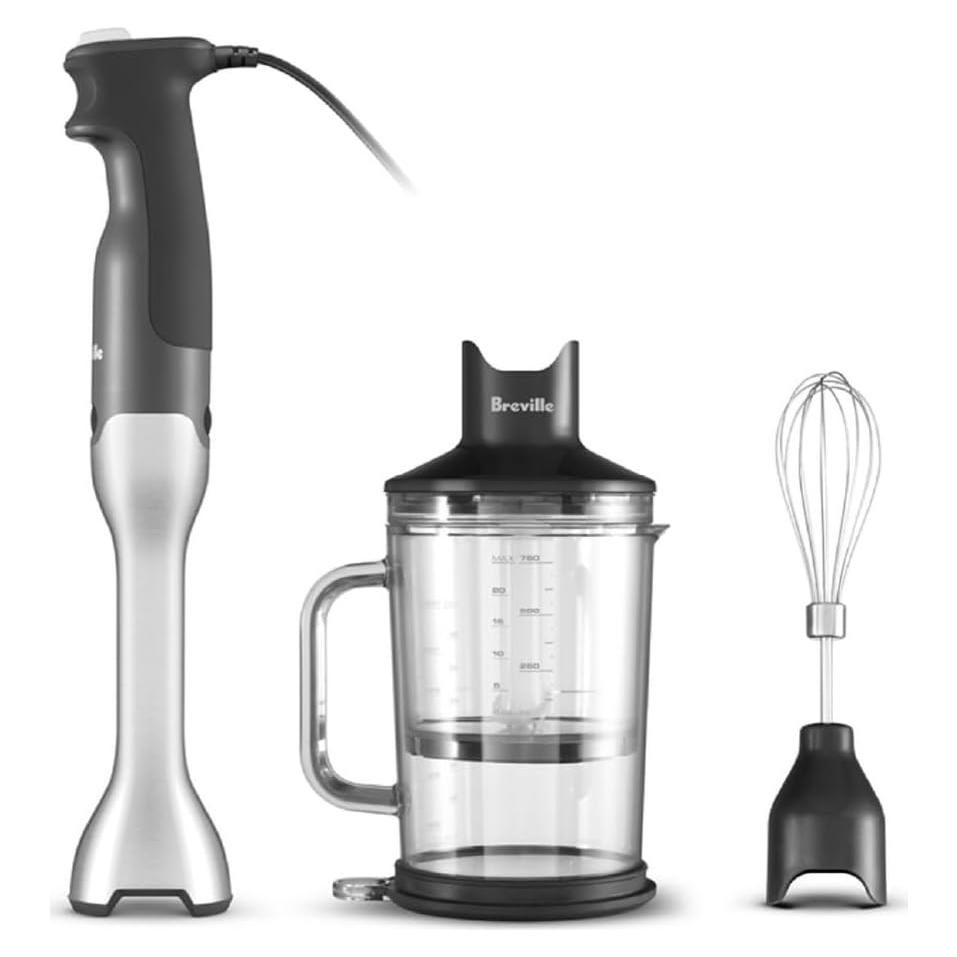 Batidora de Inmersión Breville Control Grip 1,24L Acero Inoxidable
