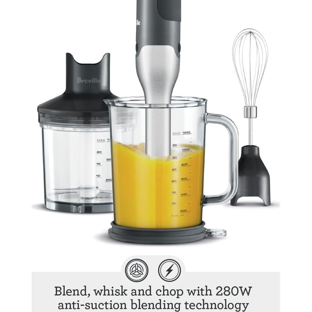 Batidora de Inmersión Breville Control Grip 1,24L Acero Inoxidable