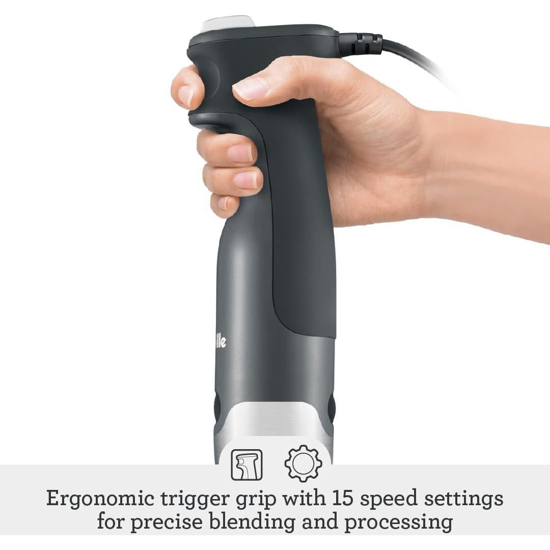 Batidora de Inmersión Breville Control Grip 1,24L Acero Inoxidable