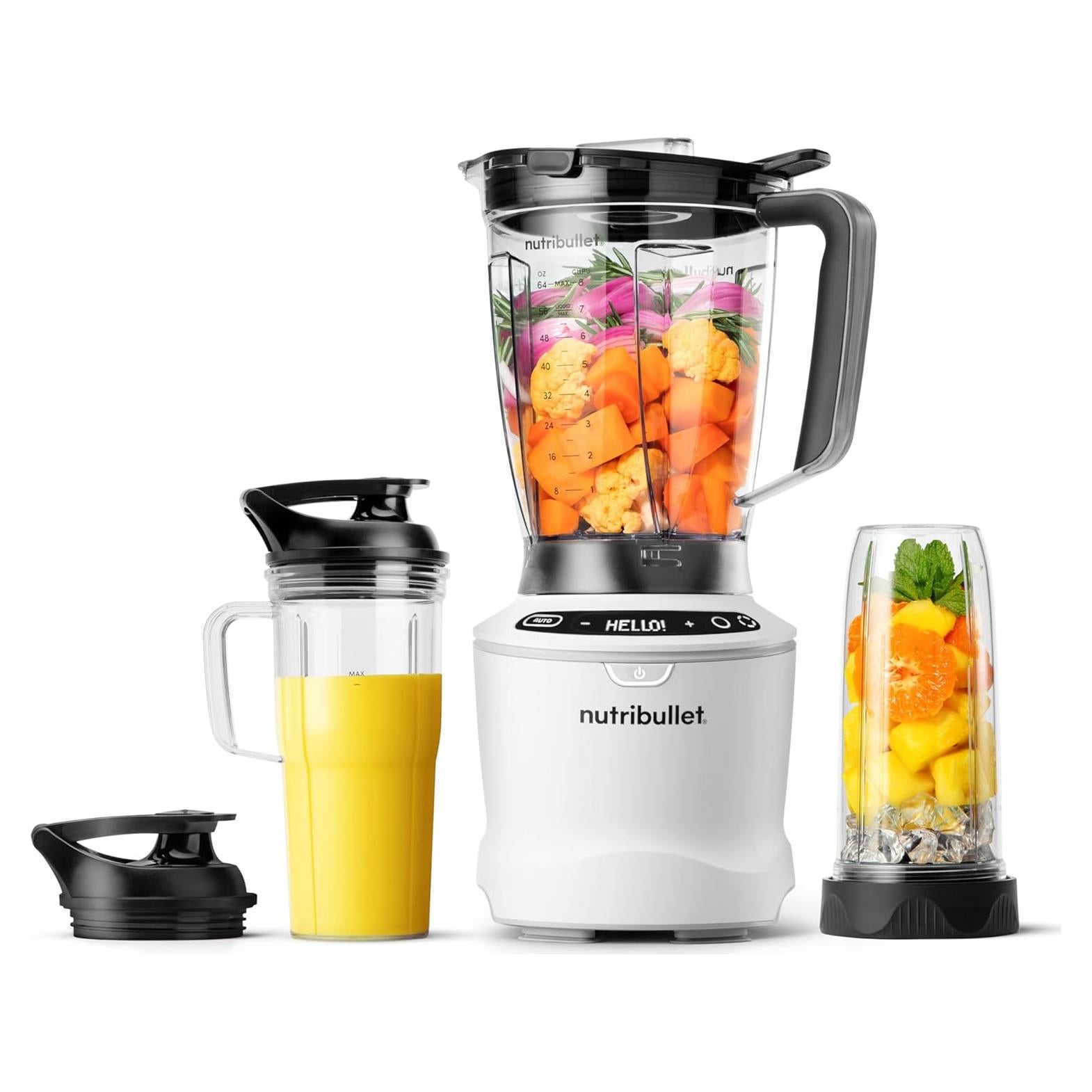 Licuadora NutriBullet SmartSense 1400W 5 Velocidades Blanco