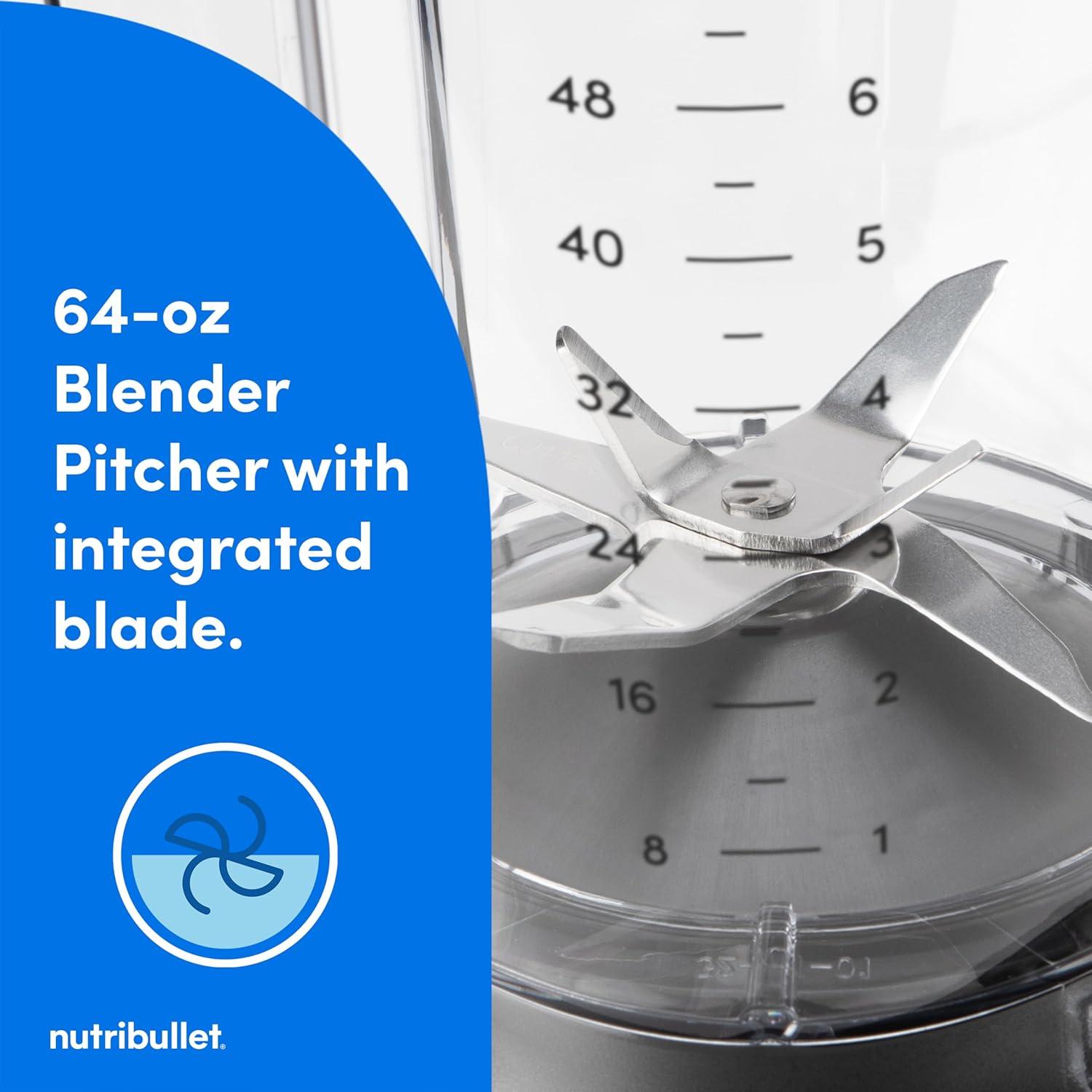 Licuadora NutriBullet SmartSense 1400W 5 Velocidades Blanco