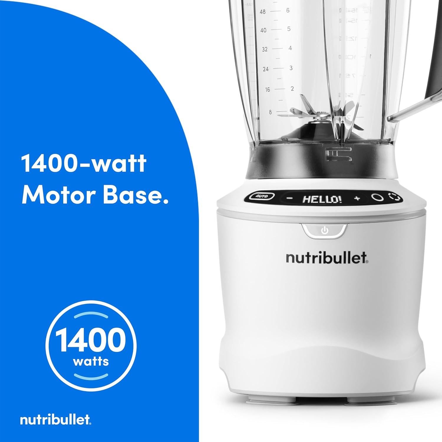 Licuadora NutriBullet SmartSense 1400W 5 Velocidades Blanco