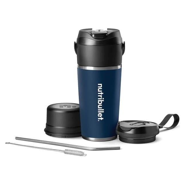Licuadora Portátil NutriBullet Flip 20 oz Sin Cable Índigo
