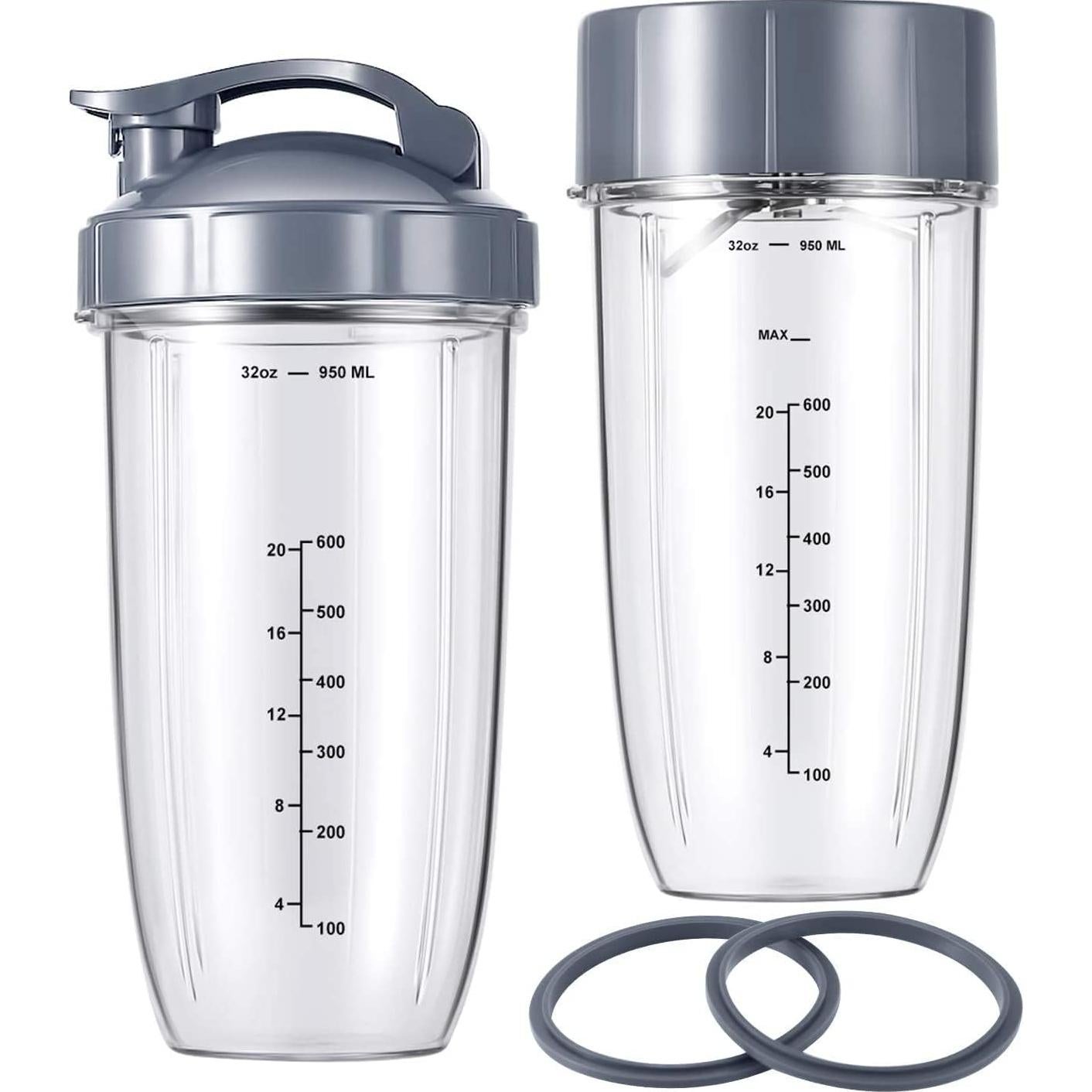Juego de Tazas y Cuchilla Nutribullet MEET JUICE 32 oz