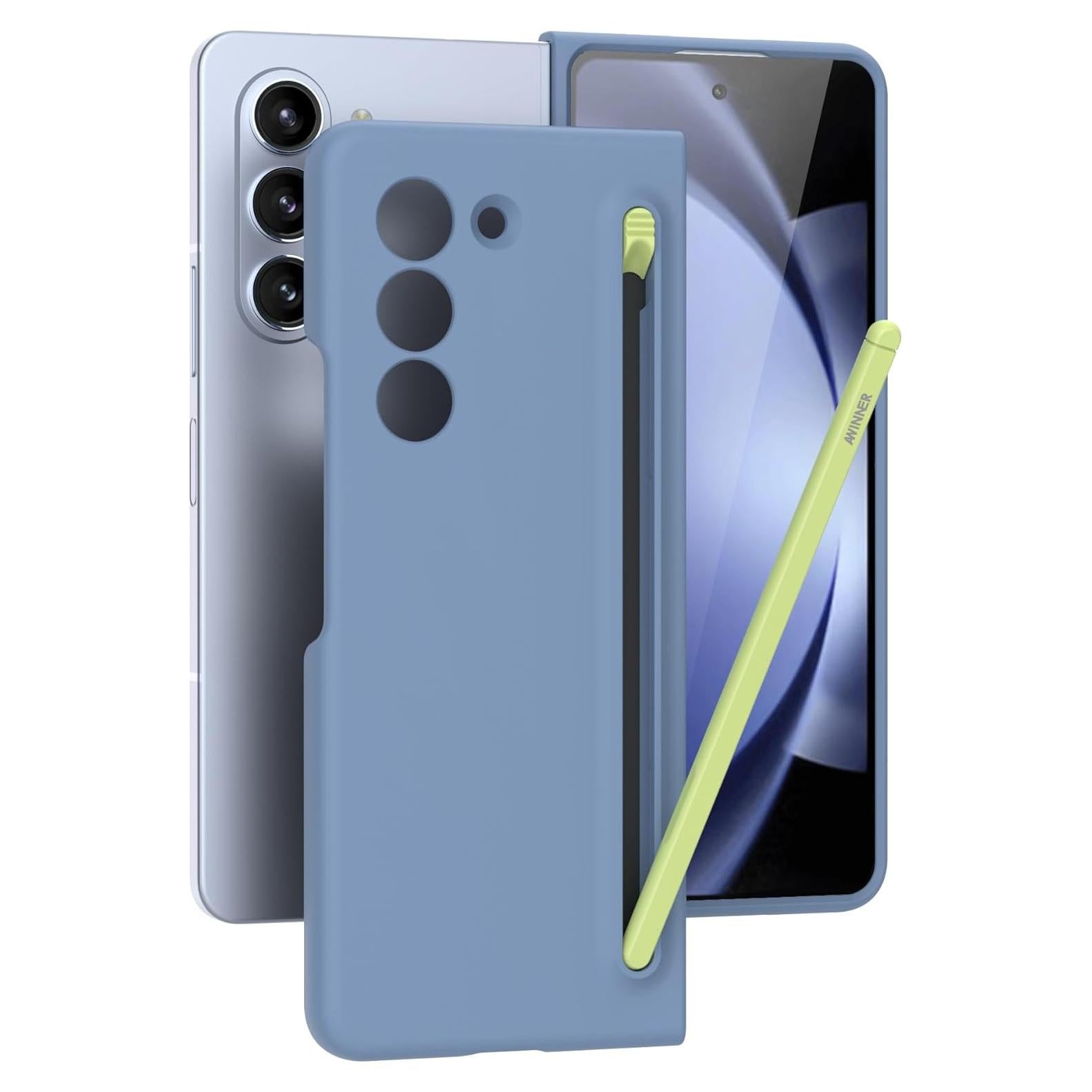 Funda AWINNER para Samsung Galaxy Z Fold5 con S Pen Azul