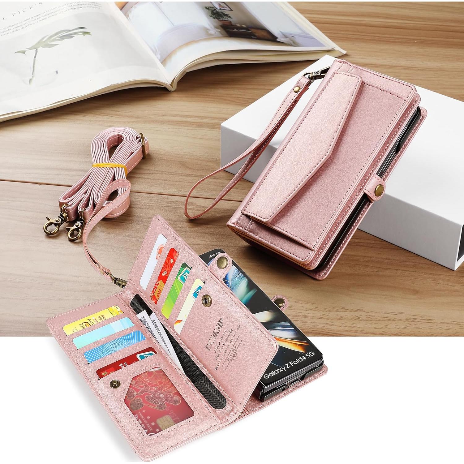 Funda Cartera DKDKSIP Rosa para Samsung Galaxy Z Fold 6