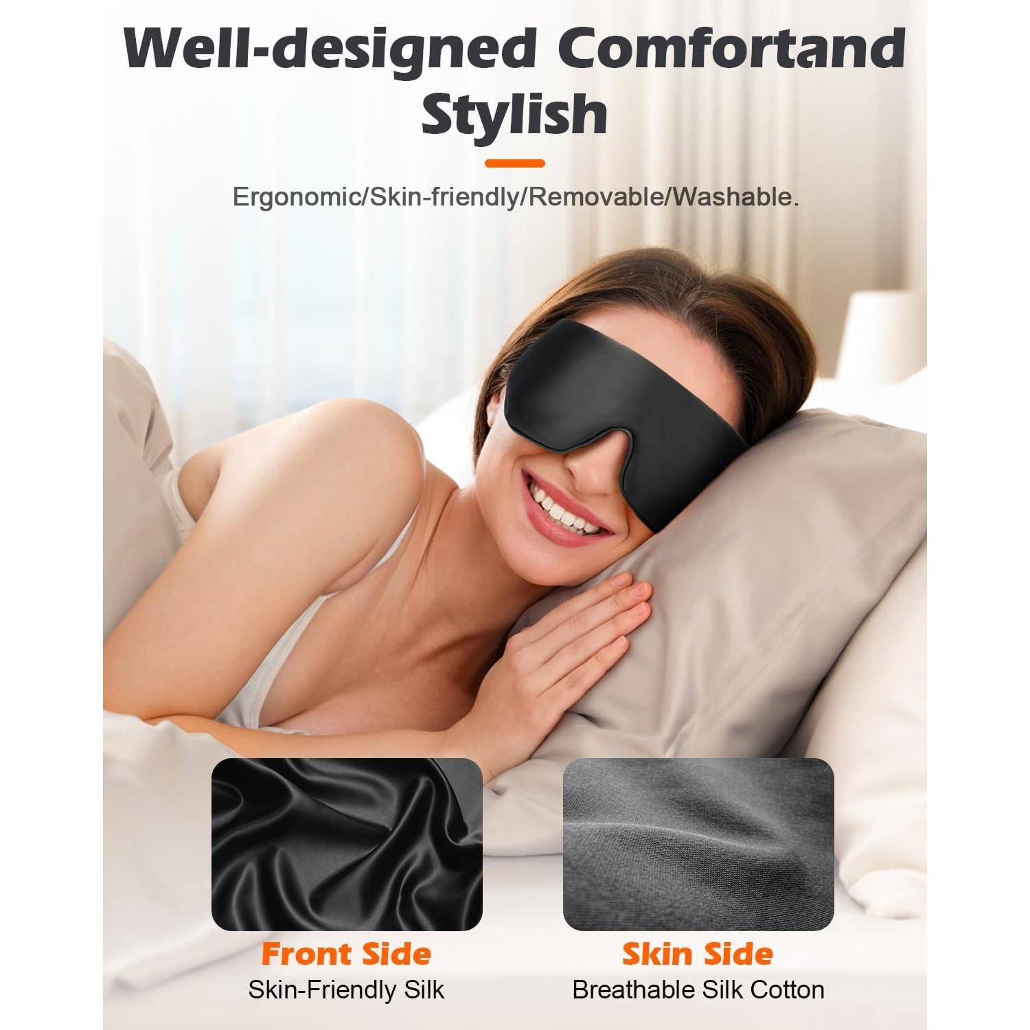 Máscara de Sueño Térmica Sin Cable Mutilplx - Alivio Ocular