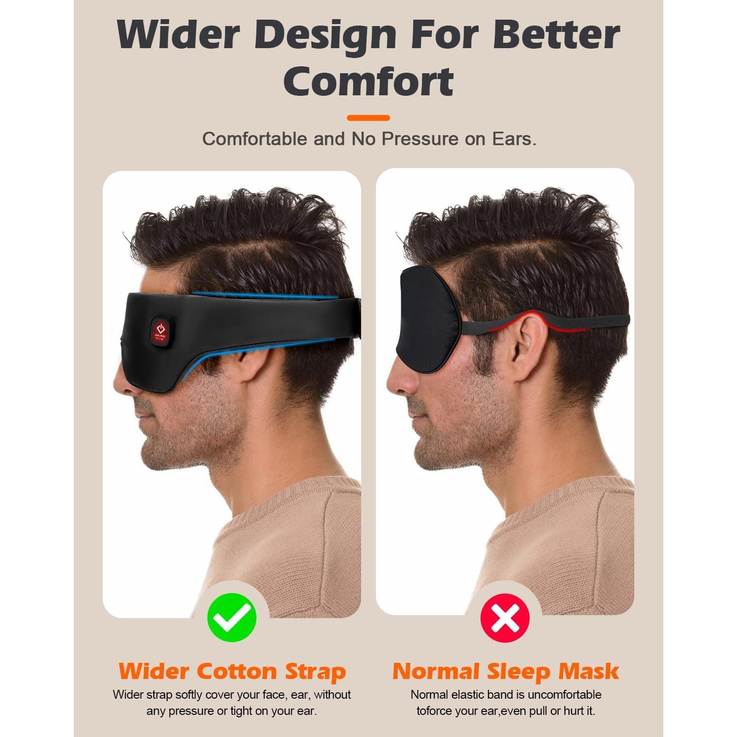 Máscara de Sueño Térmica Sin Cable Mutilplx - Alivio Ocular