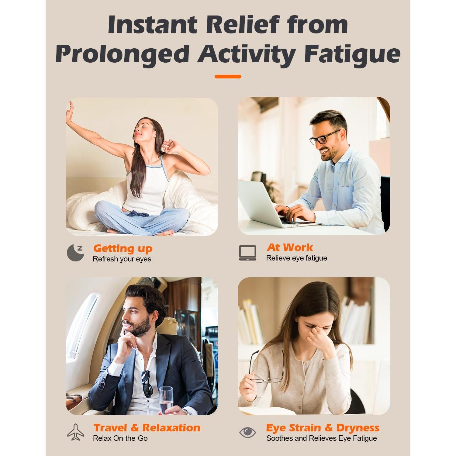 Máscara de Sueño Térmica Sin Cable Mutilplx - Alivio Ocular