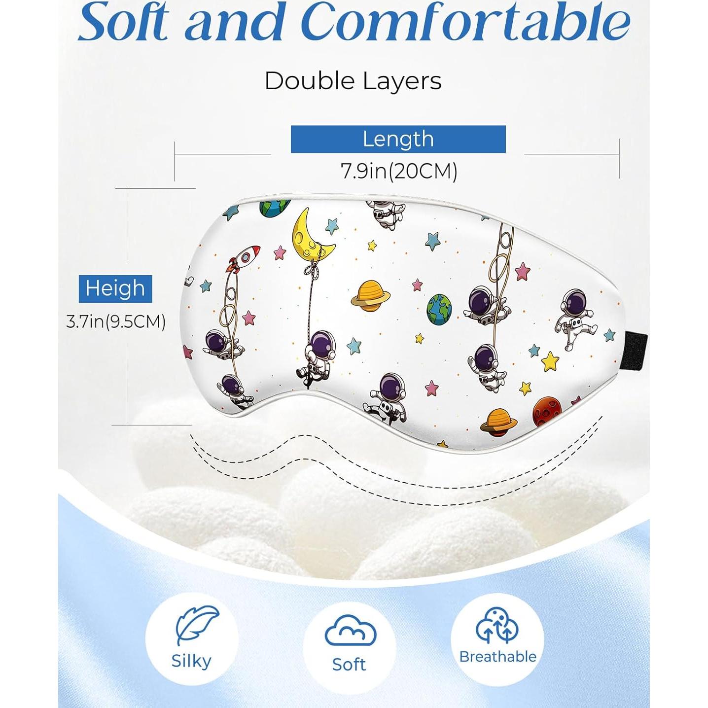 Máscara de Sueño para Niños Miss Adola Astronauta Seda 20x9cm