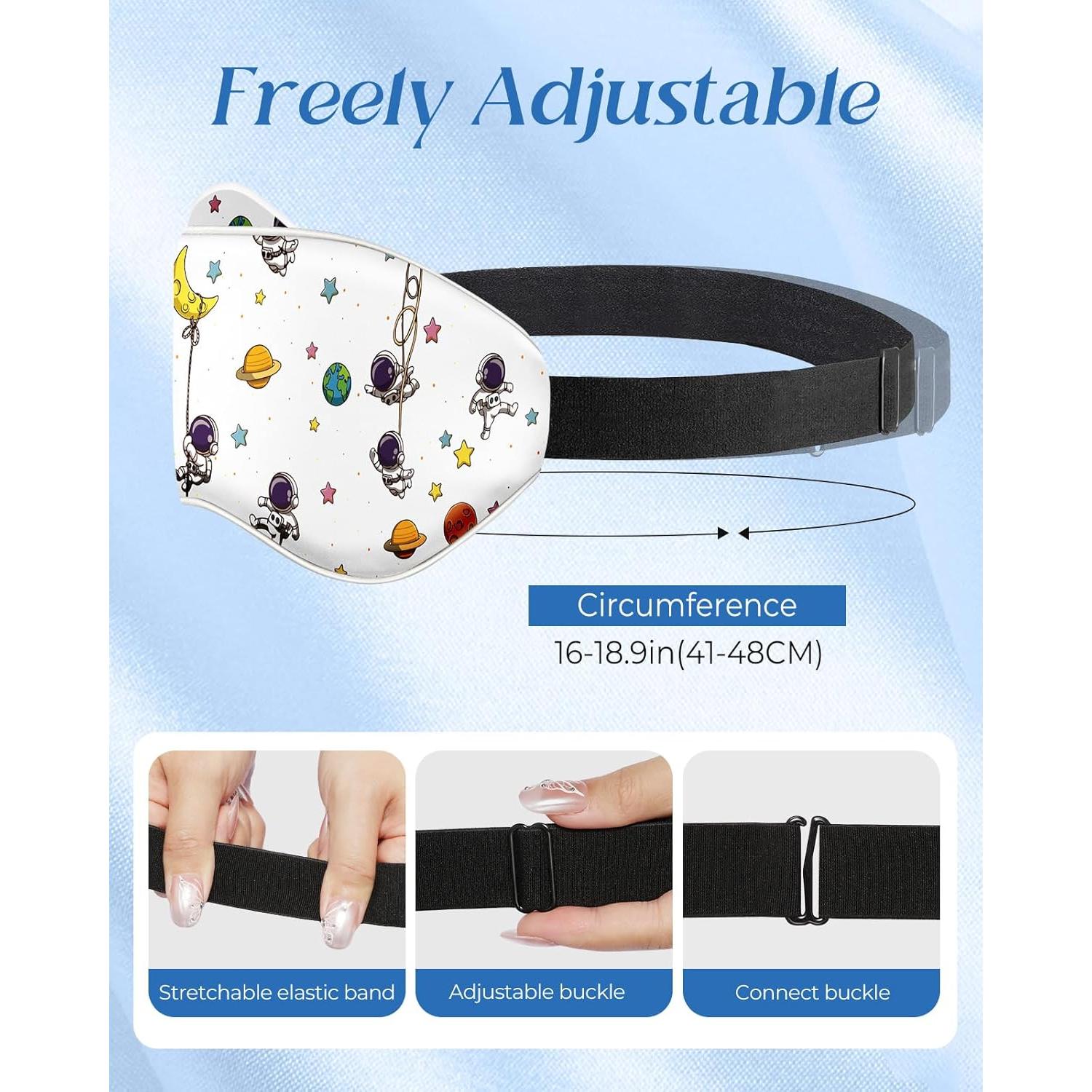 Máscara de Sueño para Niños Miss Adola Astronauta Seda 20x9cm