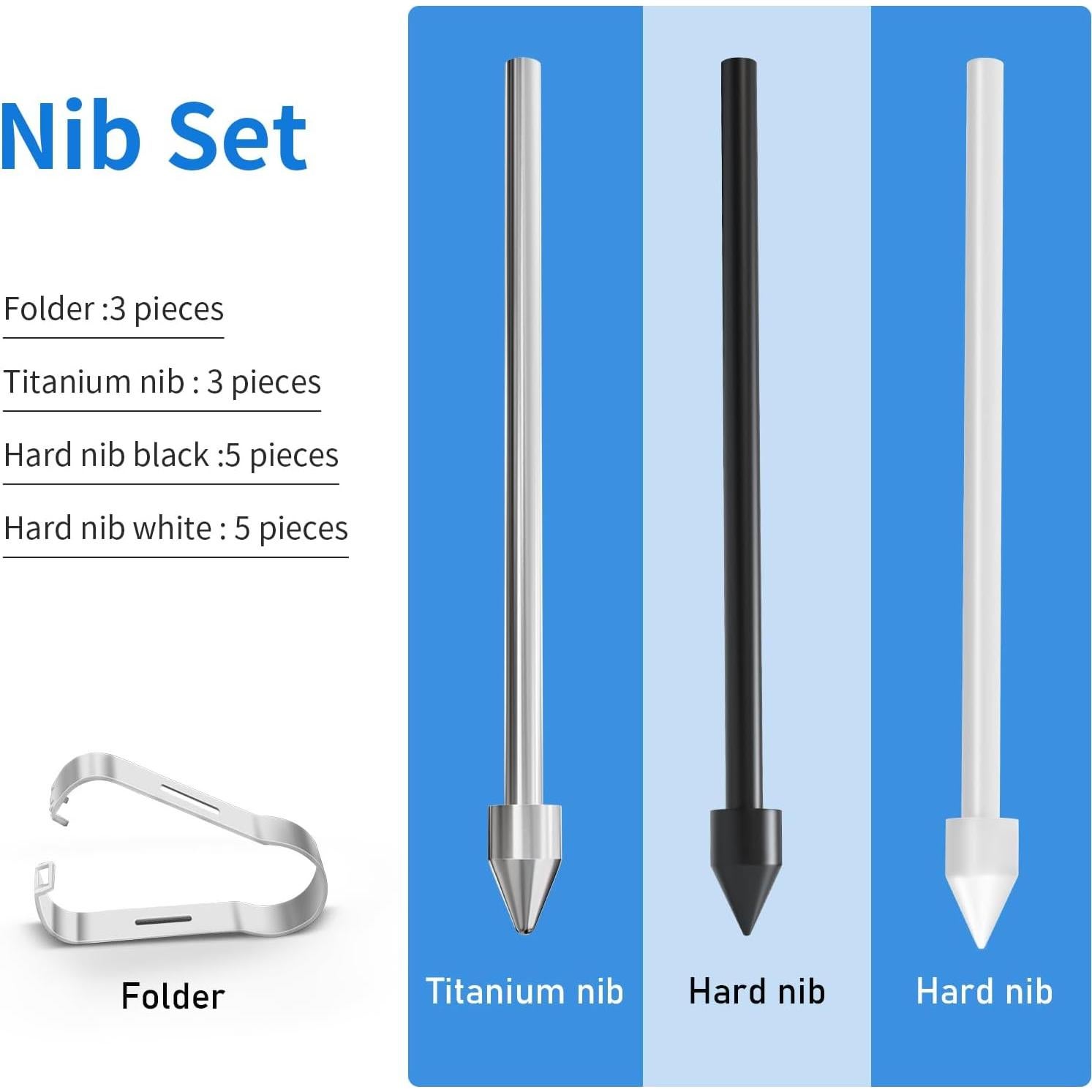 13 Puntas Reemplazo S Pen SSS·GRGB para Galaxy Tab S9/S8/S7