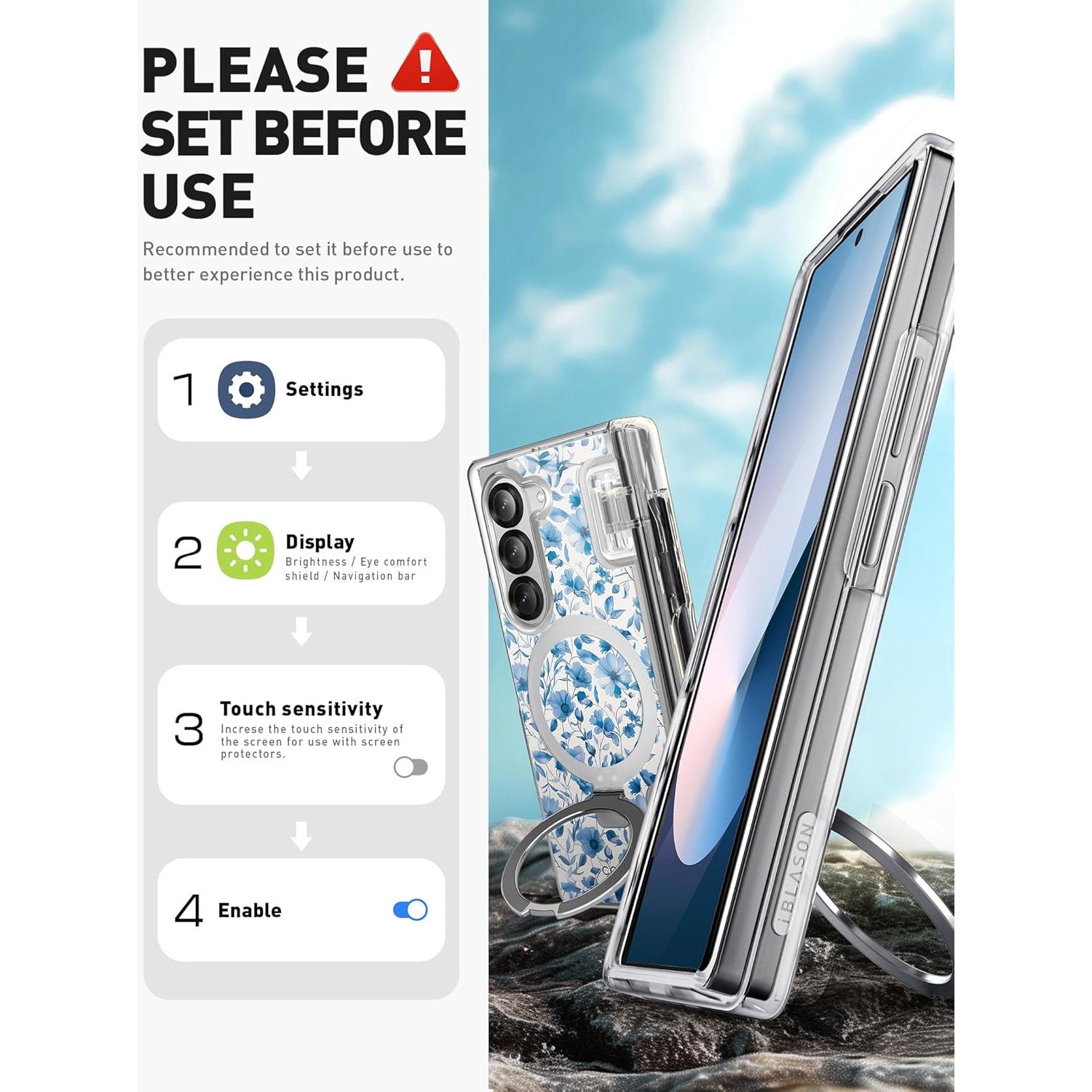 Funda i-Blason para Samsung Galaxy Z Fold 6 con Soporte S Pen