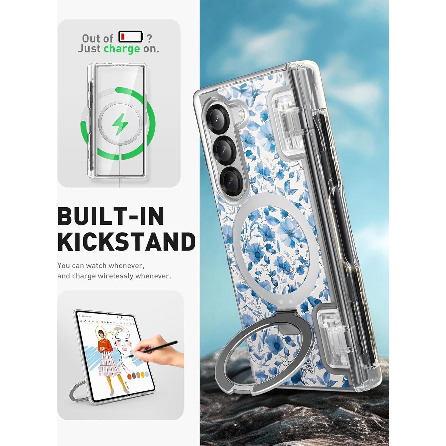 Funda i-Blason para Samsung Galaxy Z Fold 6 con Soporte S Pen