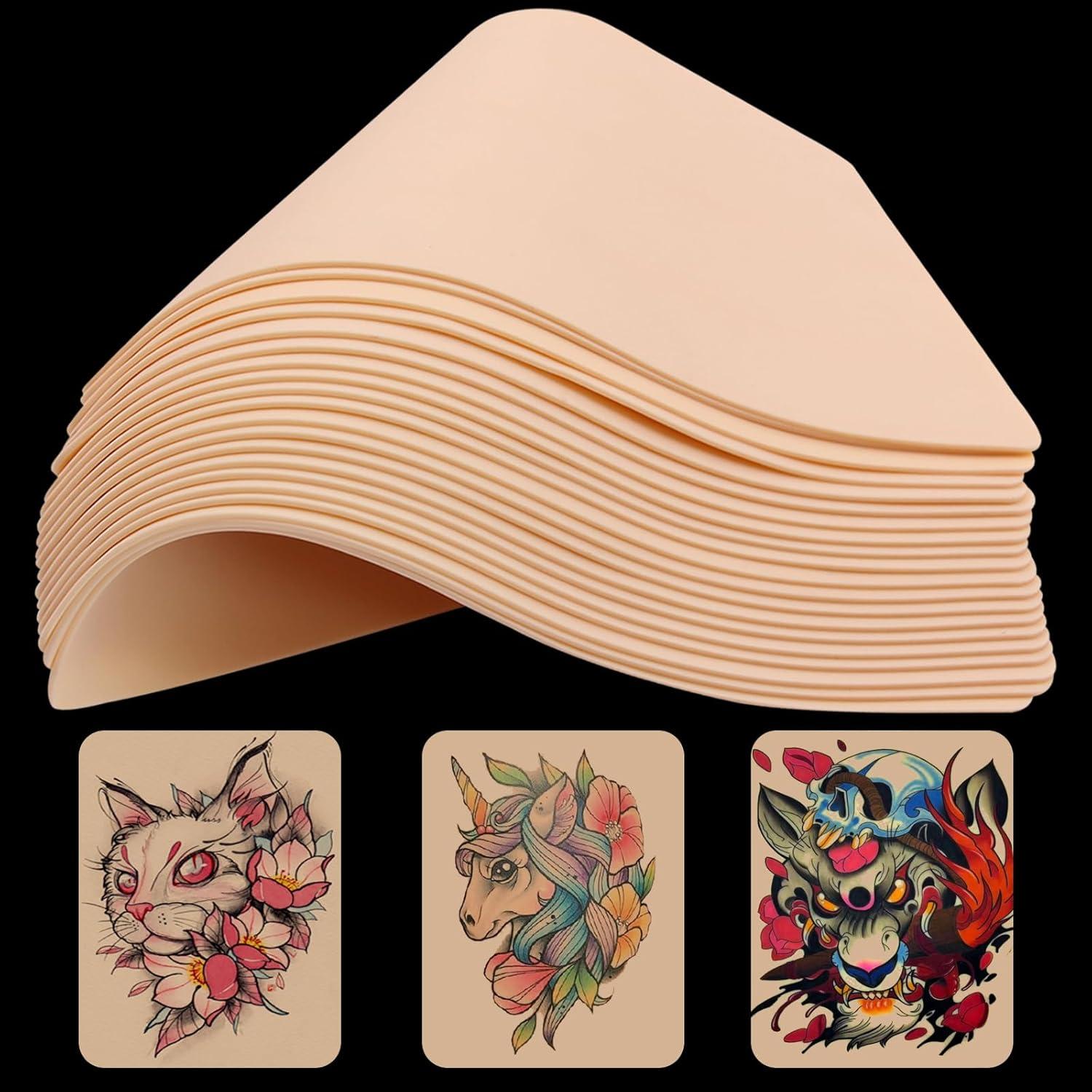 Piel de Práctica de Tatuaje Autdor 30Pcs Doble Cara 20.32x15.24cm