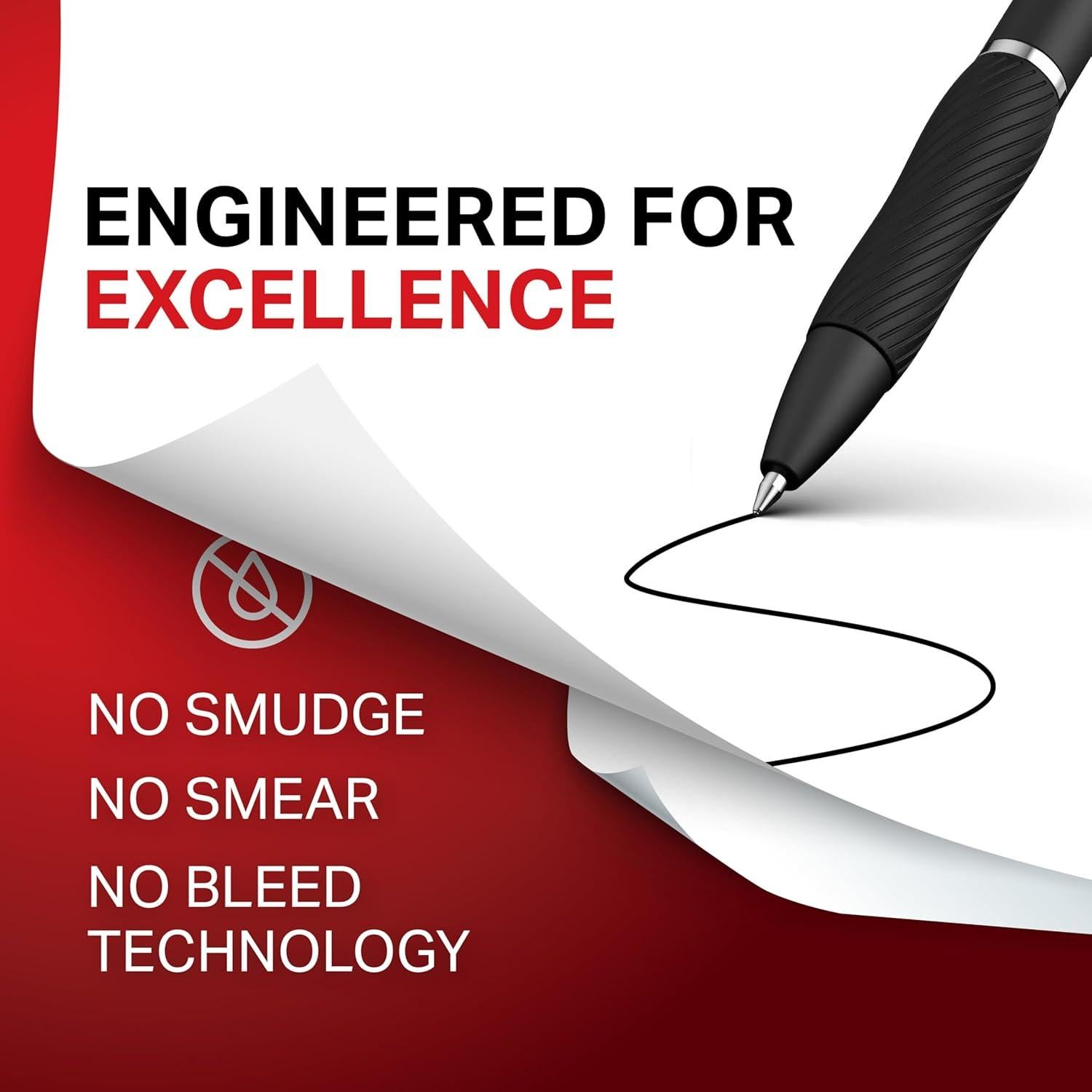 Bolígrafos de Gel Sharpie S-Gel 12 Unidades Tinta Negra 1.0mm