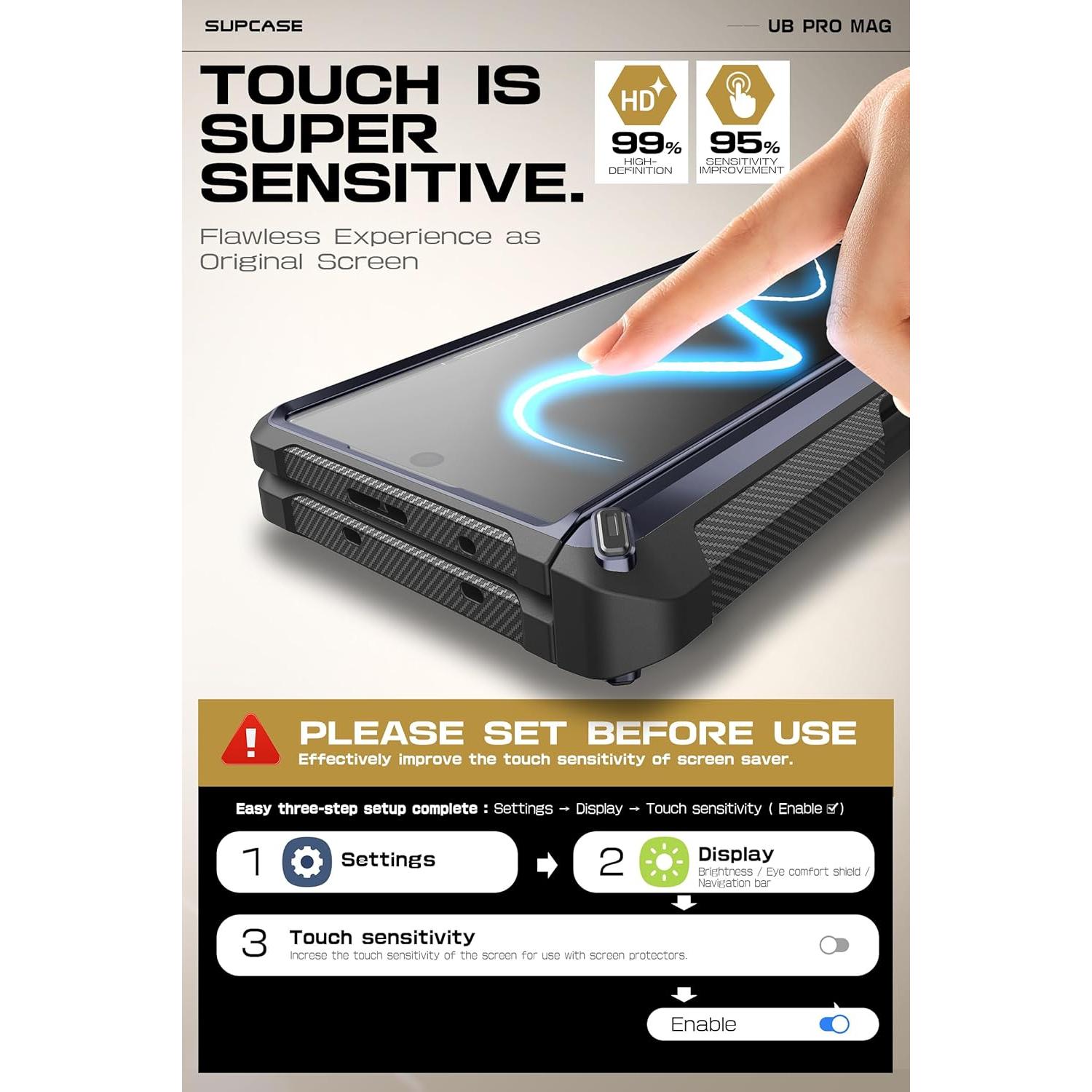 Funda SUPCASE para Samsung Galaxy Z Fold 6 con Soporte S Pen