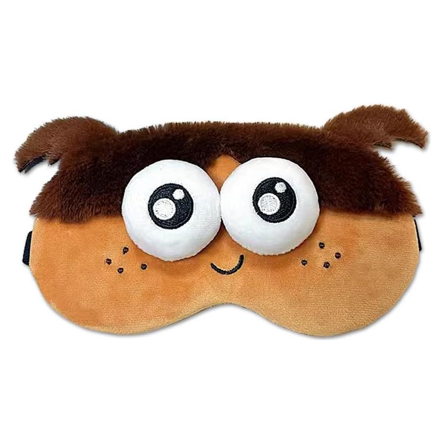 Máscara de Sueño de Peluche PERFECTSIGHT Ajustable para Ojos
