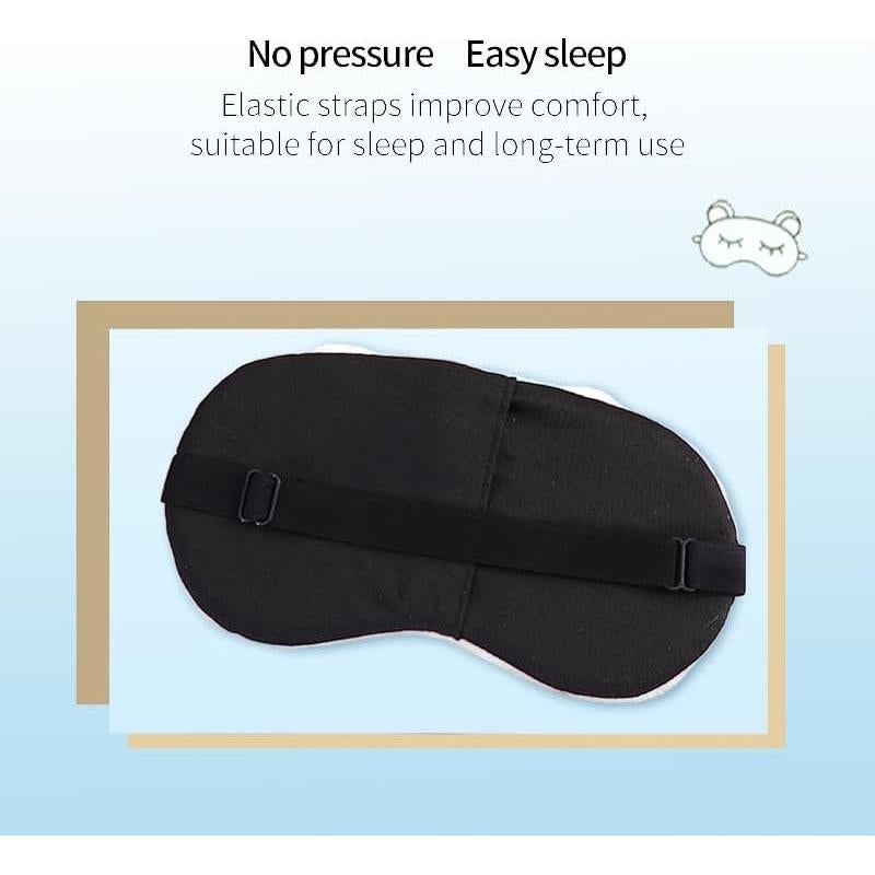 Máscara de Sueño de Peluche PERFECTSIGHT Ajustable para Ojos