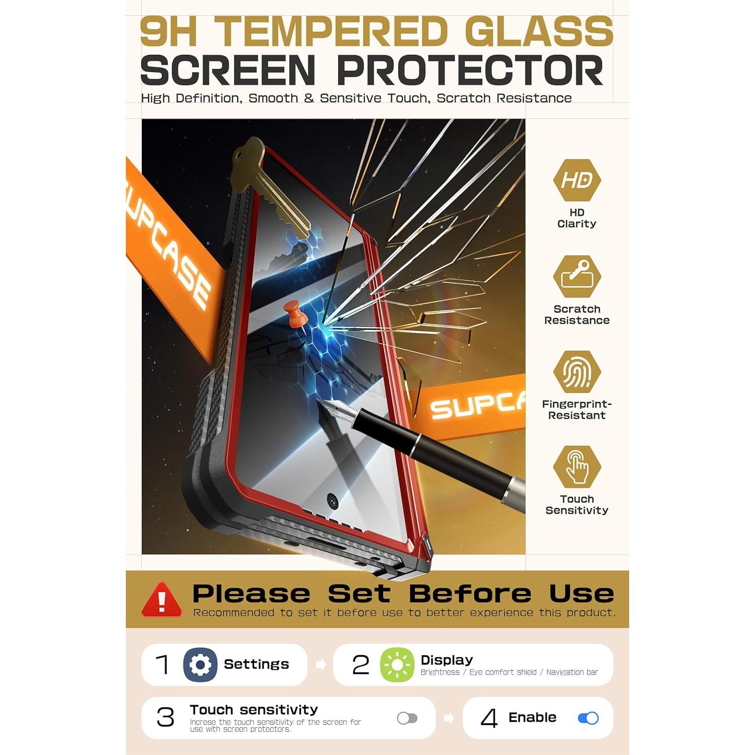 Funda SUPCASE para Samsung Galaxy Z Fold 6 con Soporte S Pen