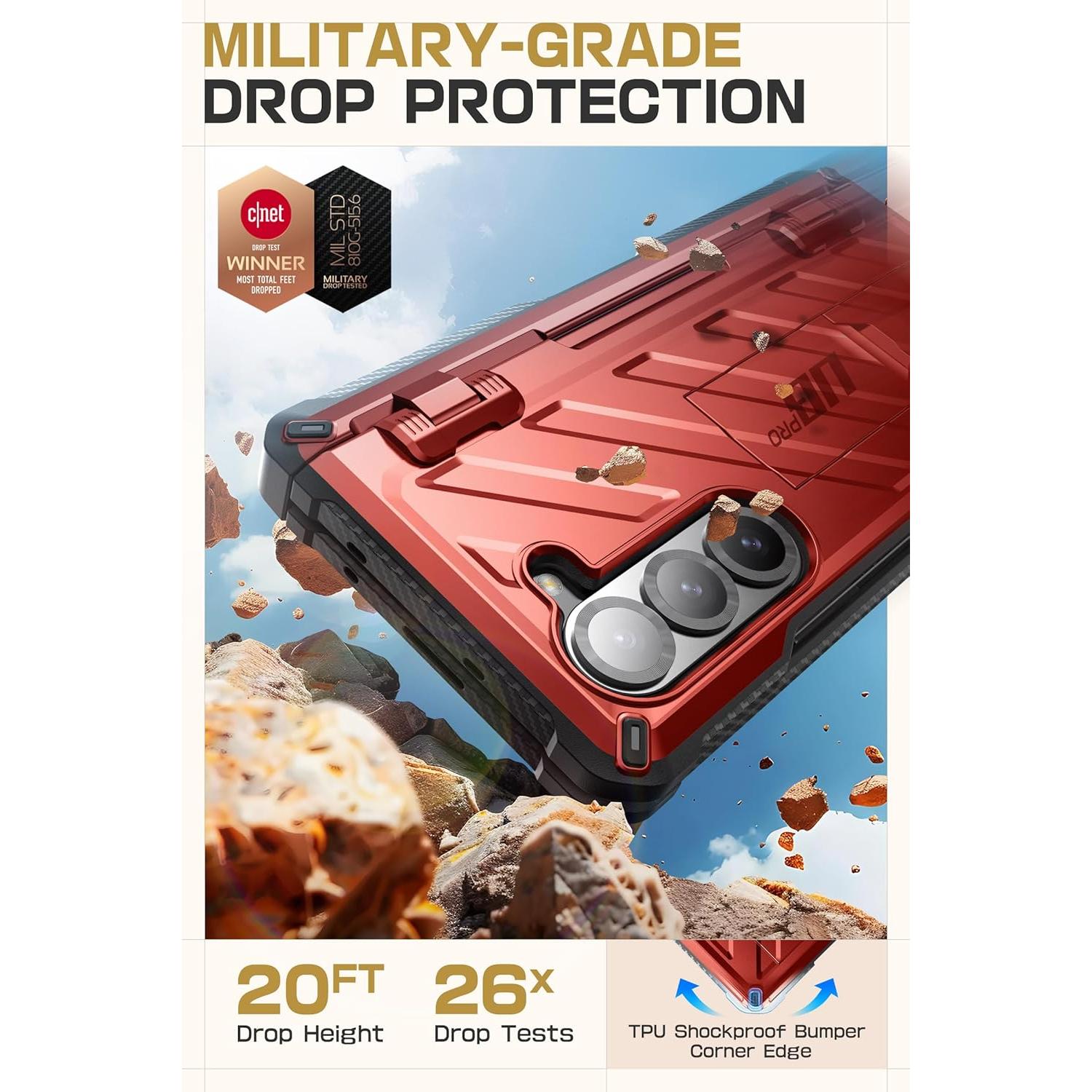 Funda SUPCASE para Samsung Galaxy Z Fold 6 con Soporte S Pen