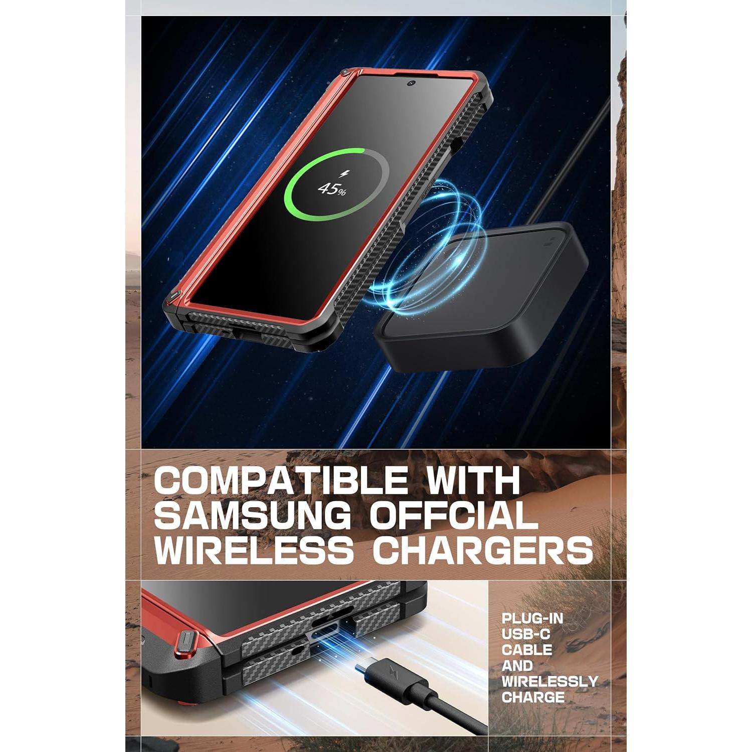 Funda SUPCASE para Samsung Galaxy Z Fold 6 con Soporte S Pen