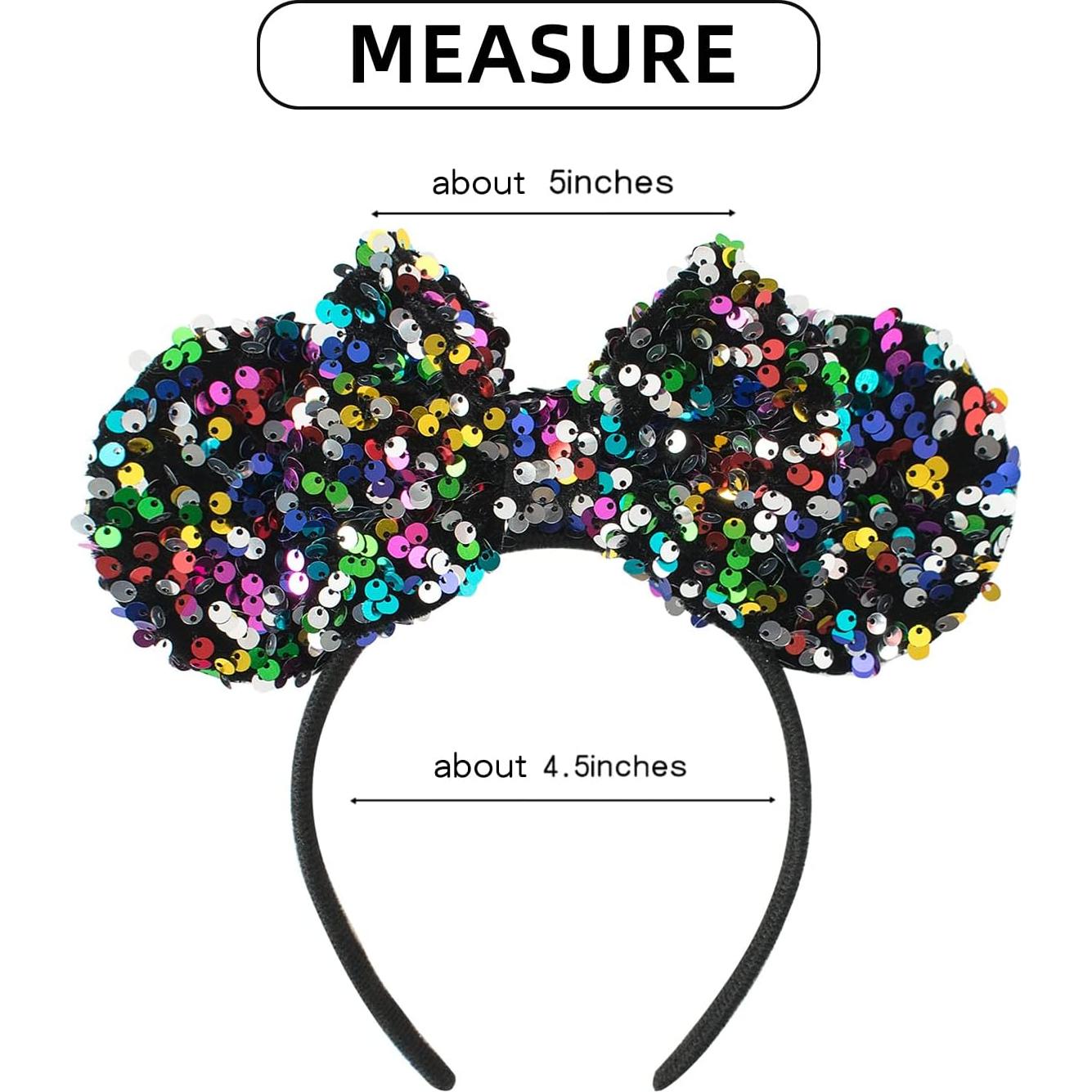 Diadema de Orejas de Ratón KARETT con Lentejuelas para Niñas