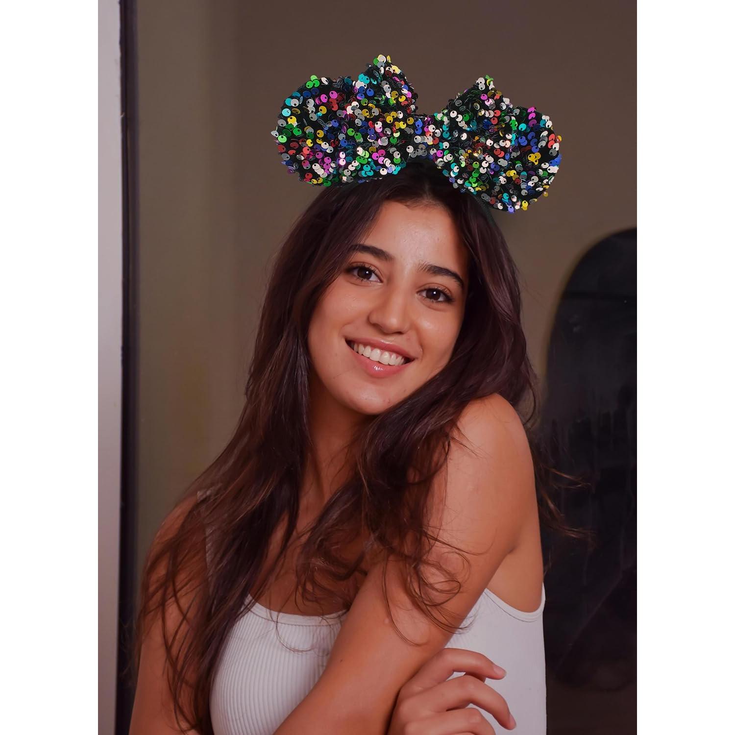 Diadema de Orejas de Ratón KARETT con Lentejuelas para Niñas