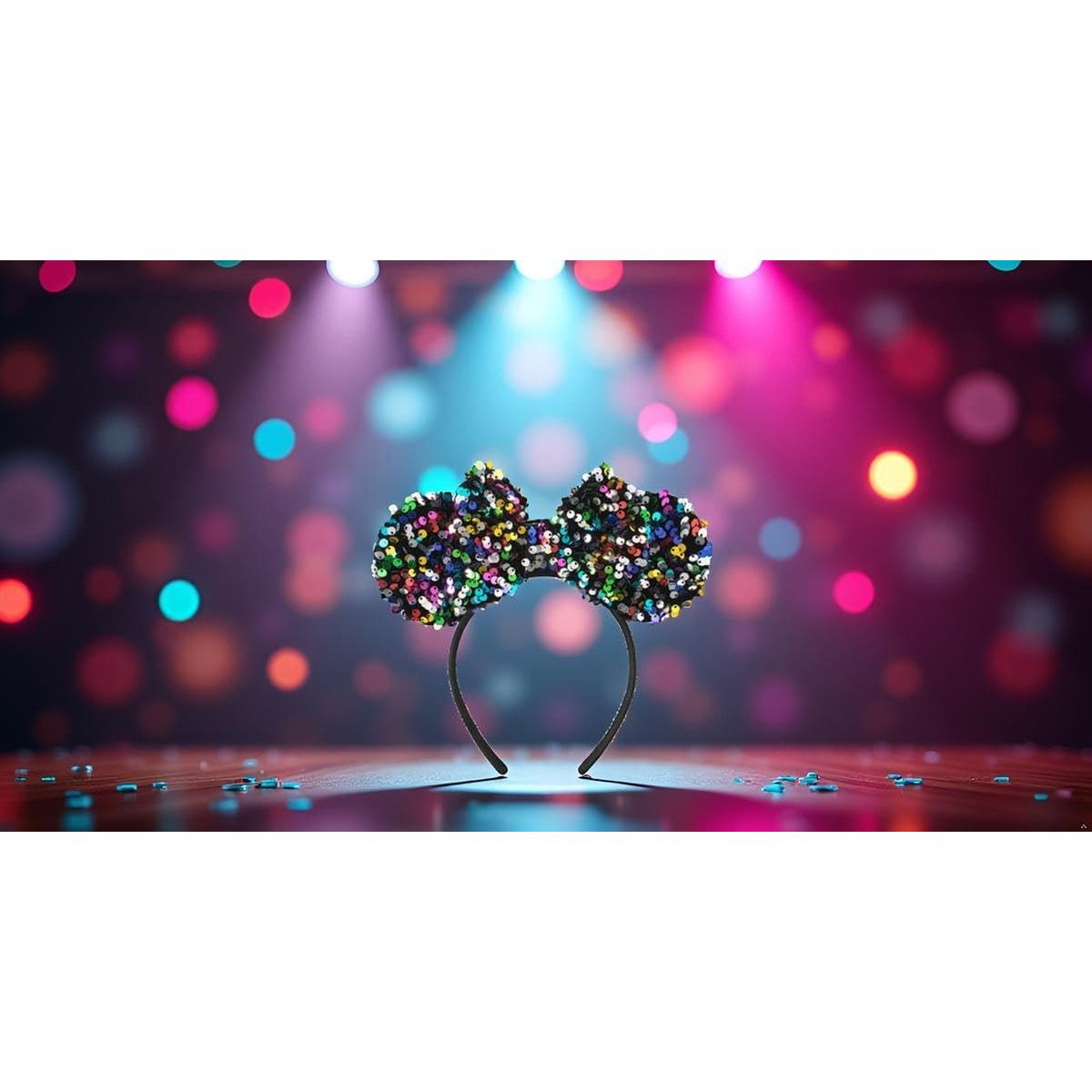 Diadema de Orejas de Ratón KARETT con Lentejuelas para Niñas