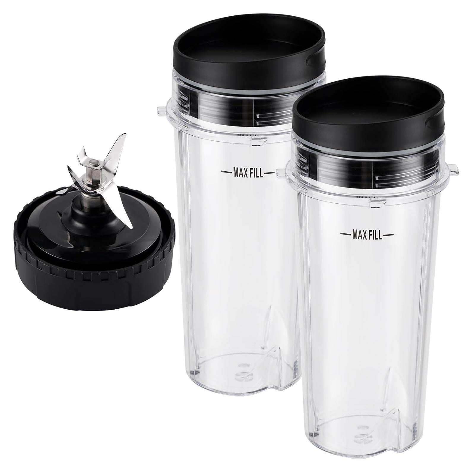 Tazas de Licuadora Ninja 16 oz 5 Piezas con Cuchilla