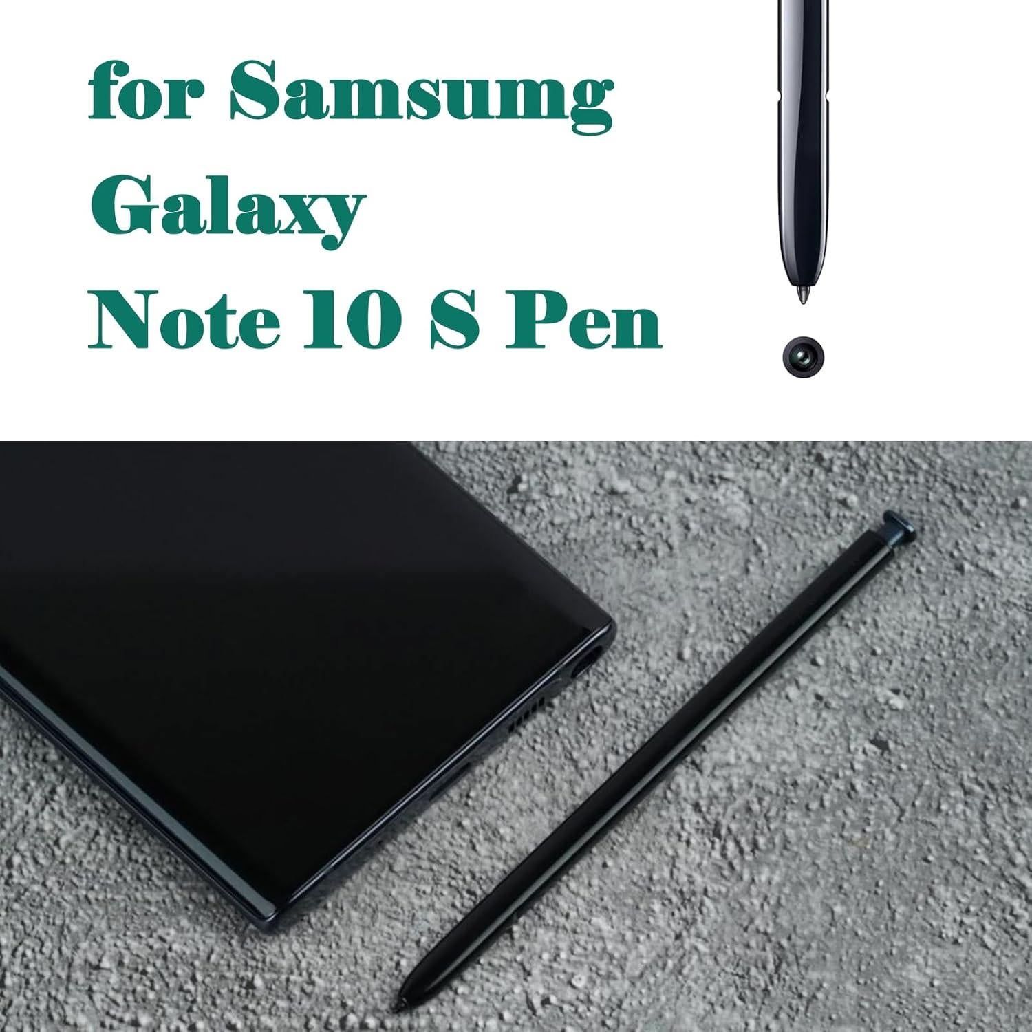 Paquete de 2 Stylus S Pen Reemplazo Galaxy Note 10 Negro