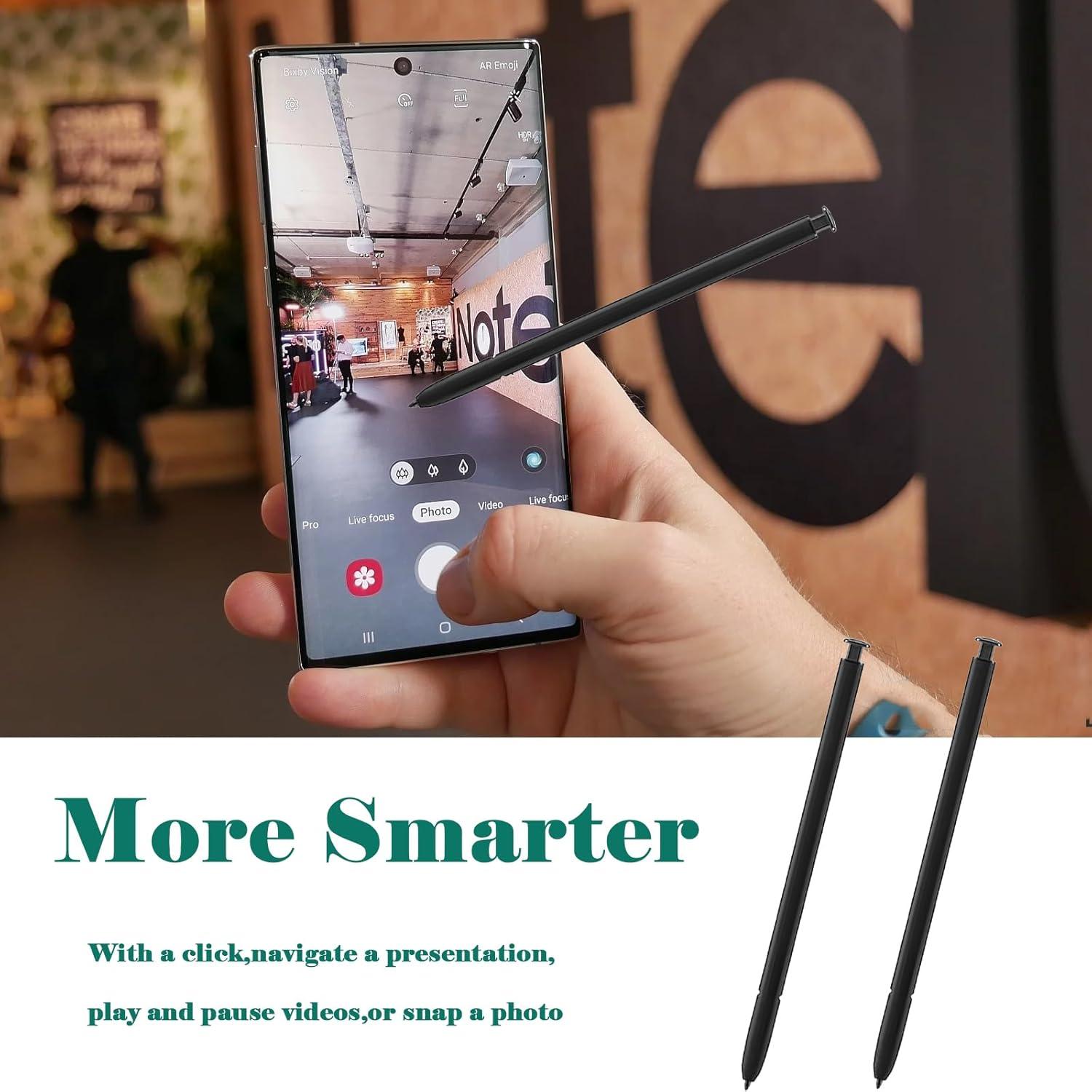 Paquete de 2 Stylus S Pen Reemplazo Galaxy Note 10 Negro