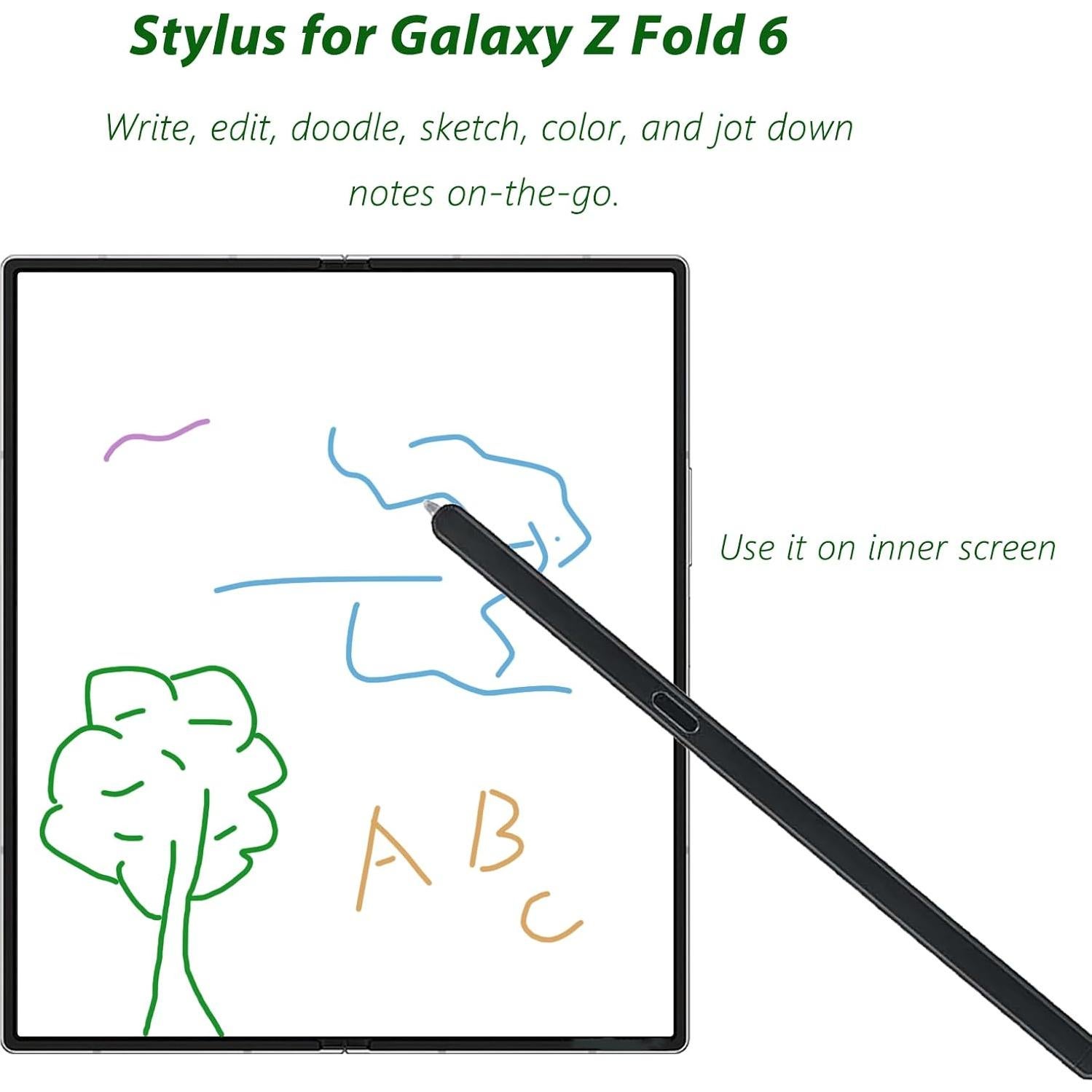 S Pen Plegable para Samsung Galaxy Z Fold 6 5G - Negro