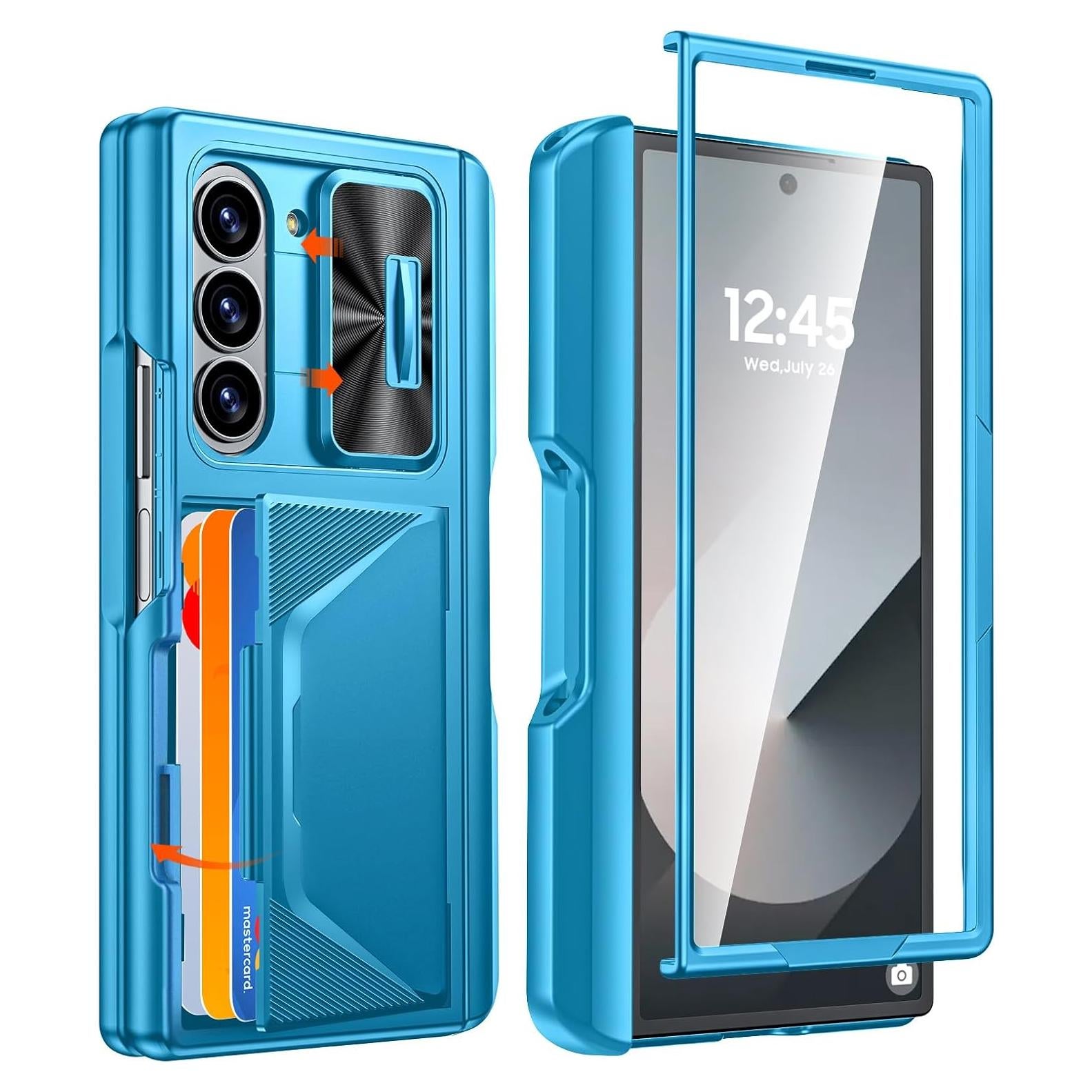 Funda CENMASO para Samsung Galaxy Z Fold 6 - Azul Lago