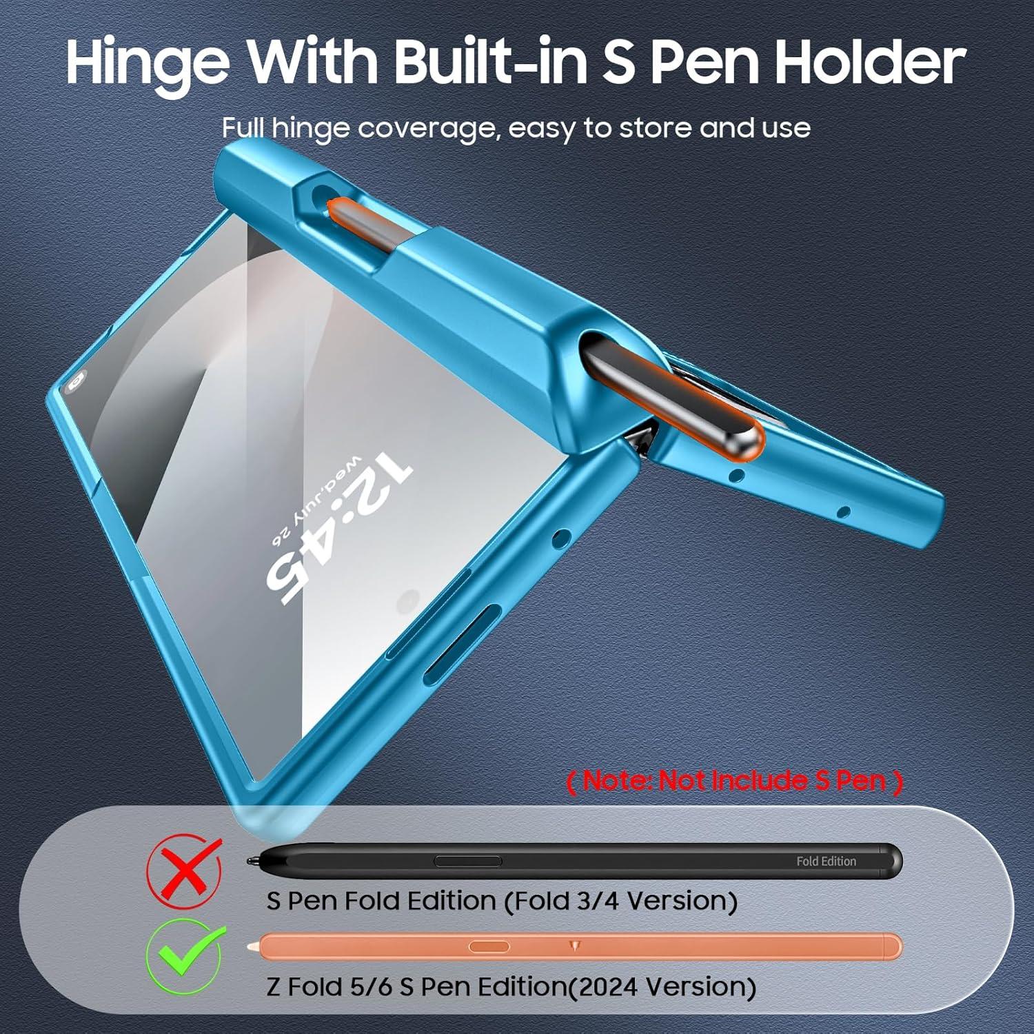 Funda CENMASO para Samsung Galaxy Z Fold 6 - Azul Lago